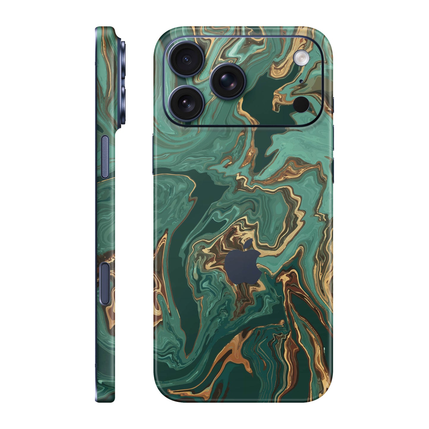 Folie de protectie iPhone 17 Pro Max, eSkins Signature, Skin Emerald Flow