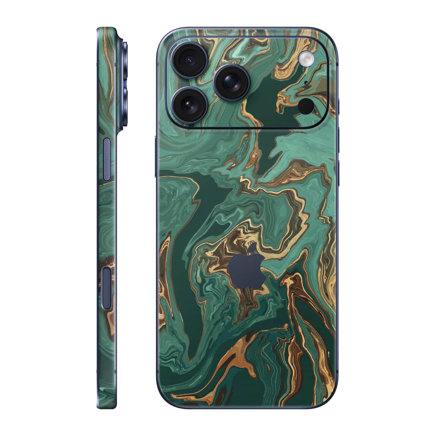 Folie de protectie iPhone 17 Pro Max, eSkins Signature, Skin Emerald Flow