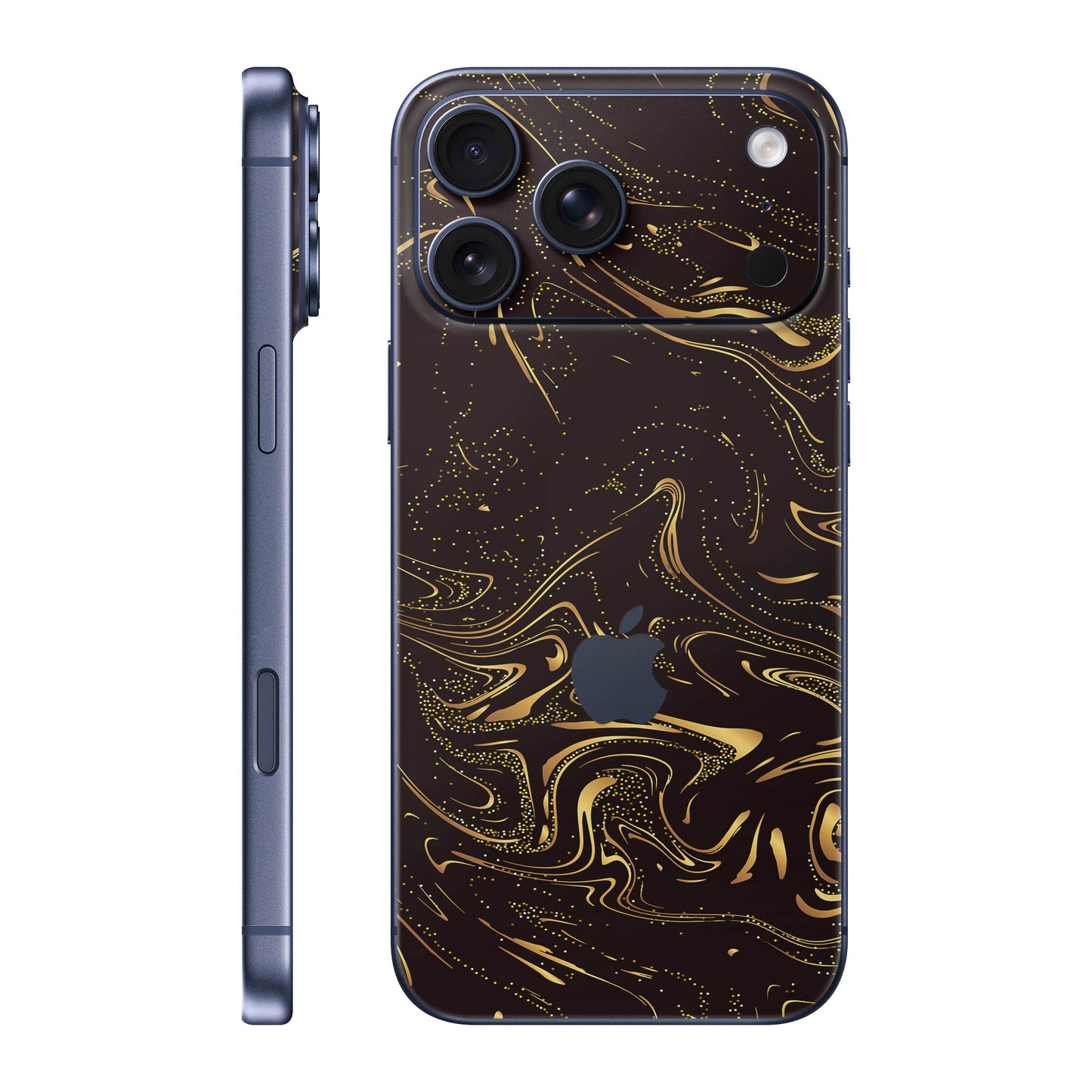 Folie de protectie iPhone 17 Pro Max, eSkins Signature, Golden Noir
