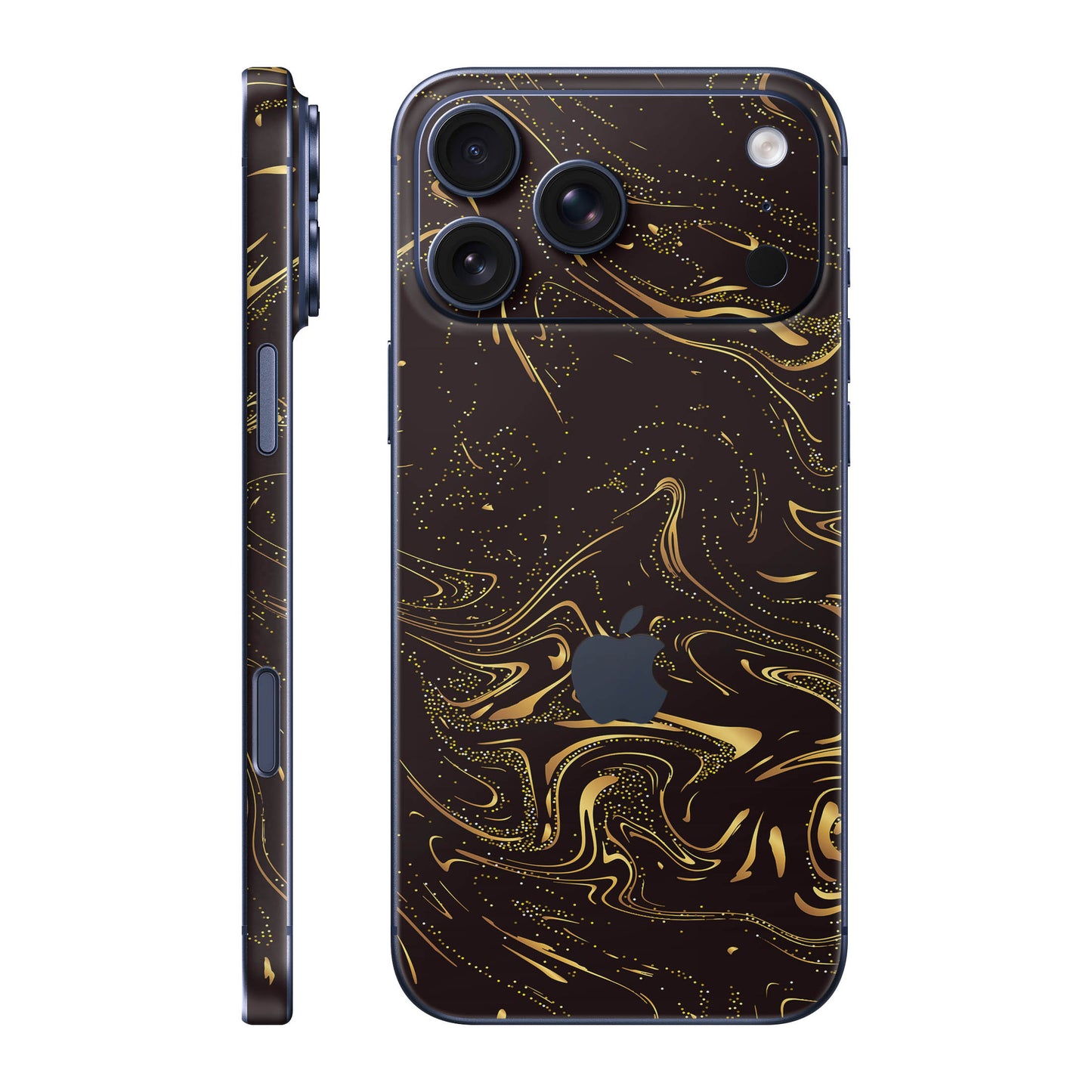 Folie de protectie iPhone 17 Pro Max, eSkins Signature, Golden Noir