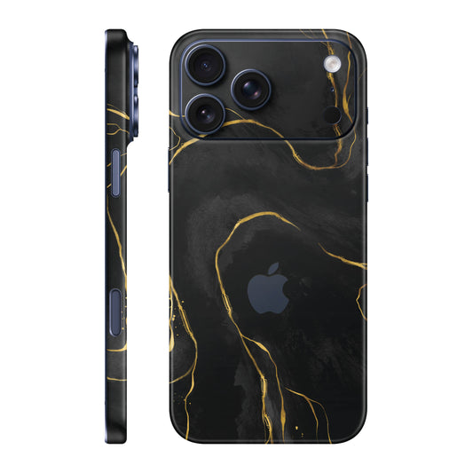 Folie de protectie iPhone 17 Pro Max, eSkins Signature, Skin Golden Onyx