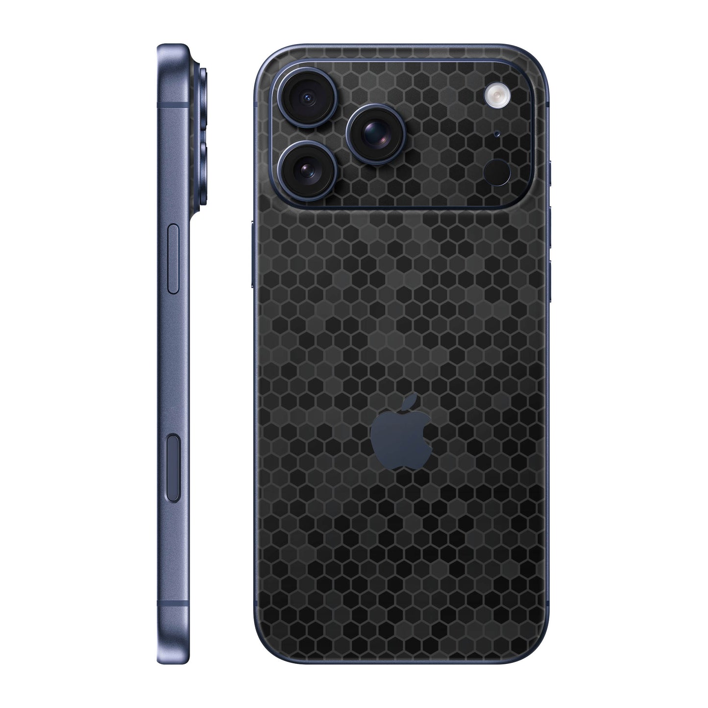 Folie de protectie iPhone 17 Pro Max, eSkins Elegans, Skin Honeycomb Negru