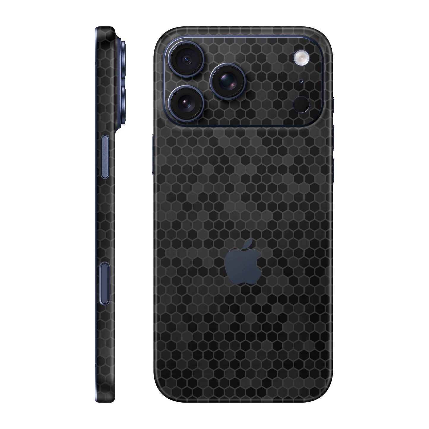 Folie de protectie iPhone 17 Pro Max, eSkins Elegans, Skin Honeycomb Negru
