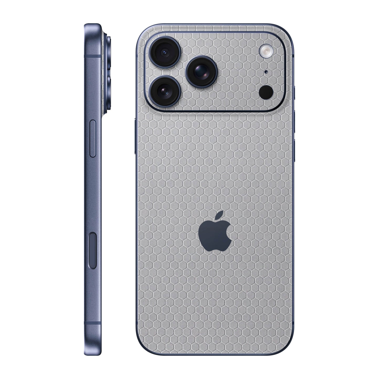 Folie de protectie iPhone 17 Pro Max, eSkins Elegans, Skin Honeycomb Gri