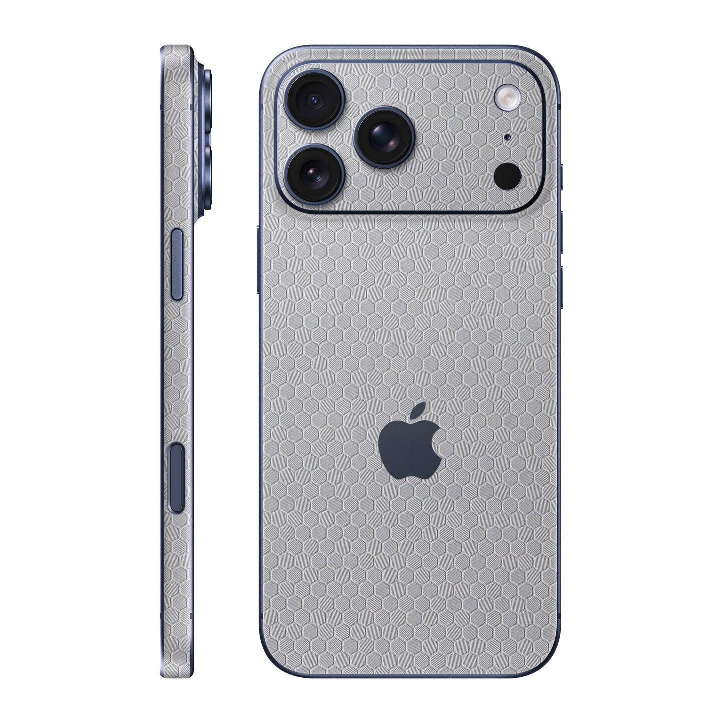 Folie de protectie iPhone 17 Pro Max, eSkins Elegans, Skin Honeycomb Gri