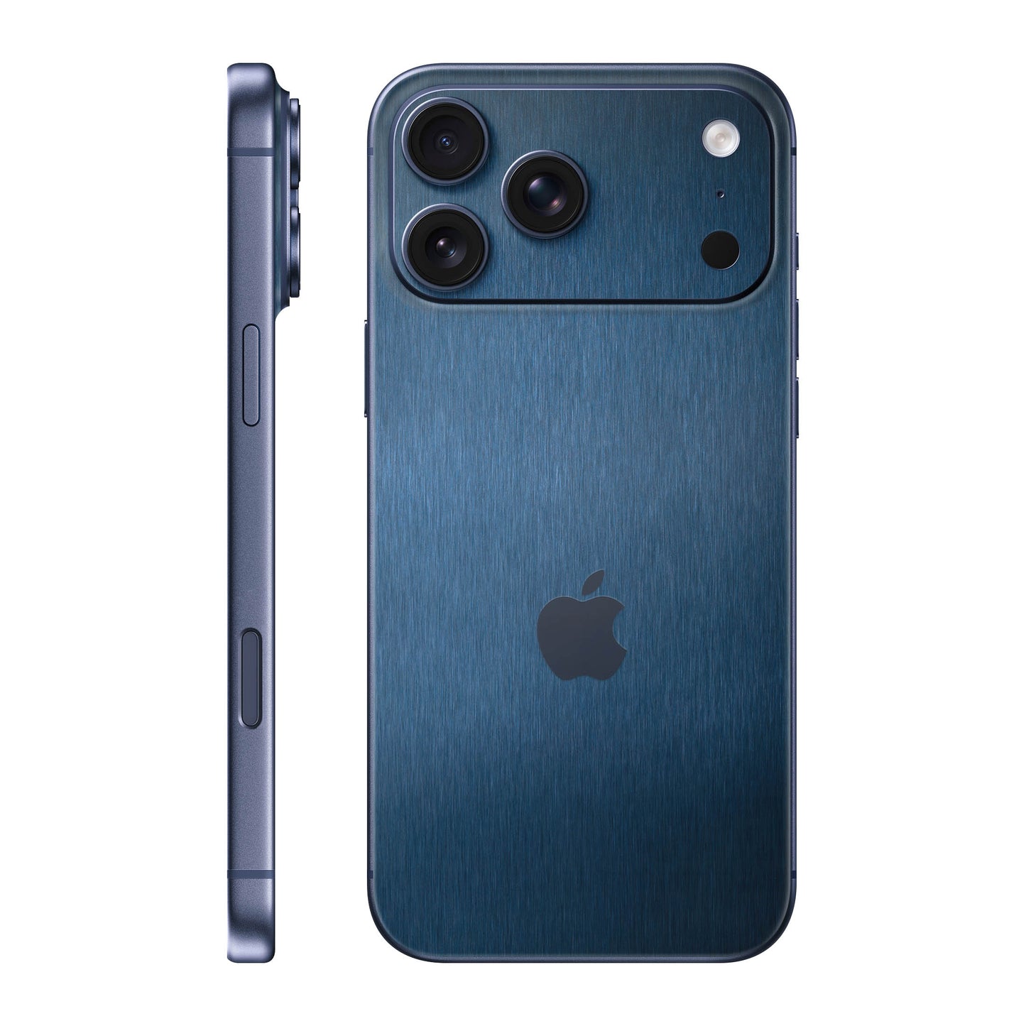 Folie de protectie iPhone 17 Pro Max, eSkins Elegans, Skin Metalic Albastru