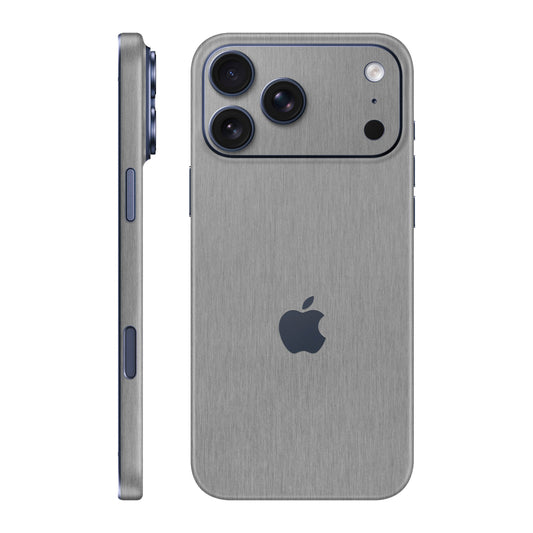 Folie de protectie iPhone 17 Pro Max, eSkins Elegans, Skin Metalic Grafit