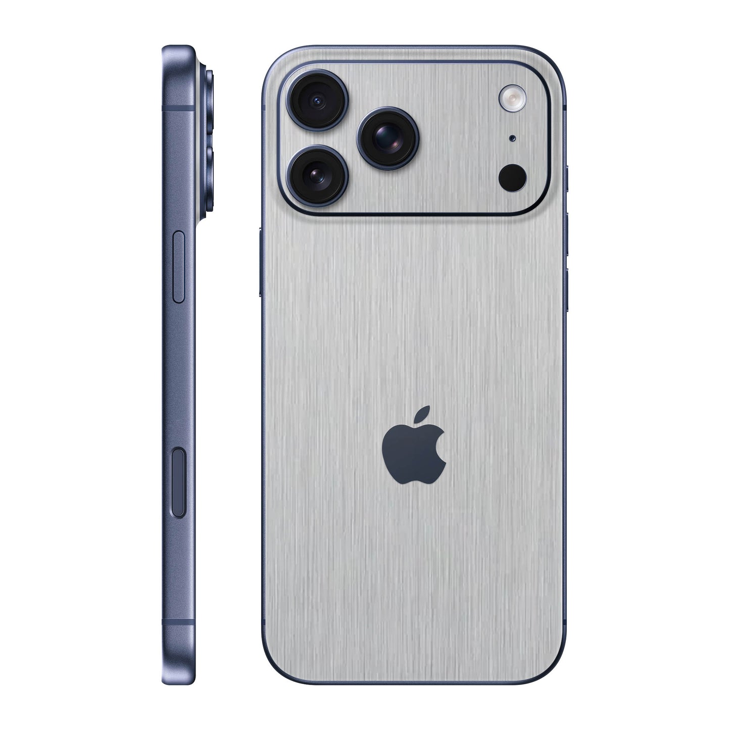 Folie de protectie iPhone 17 Pro Max, eSkins Elegans, Skin Metalic Gri