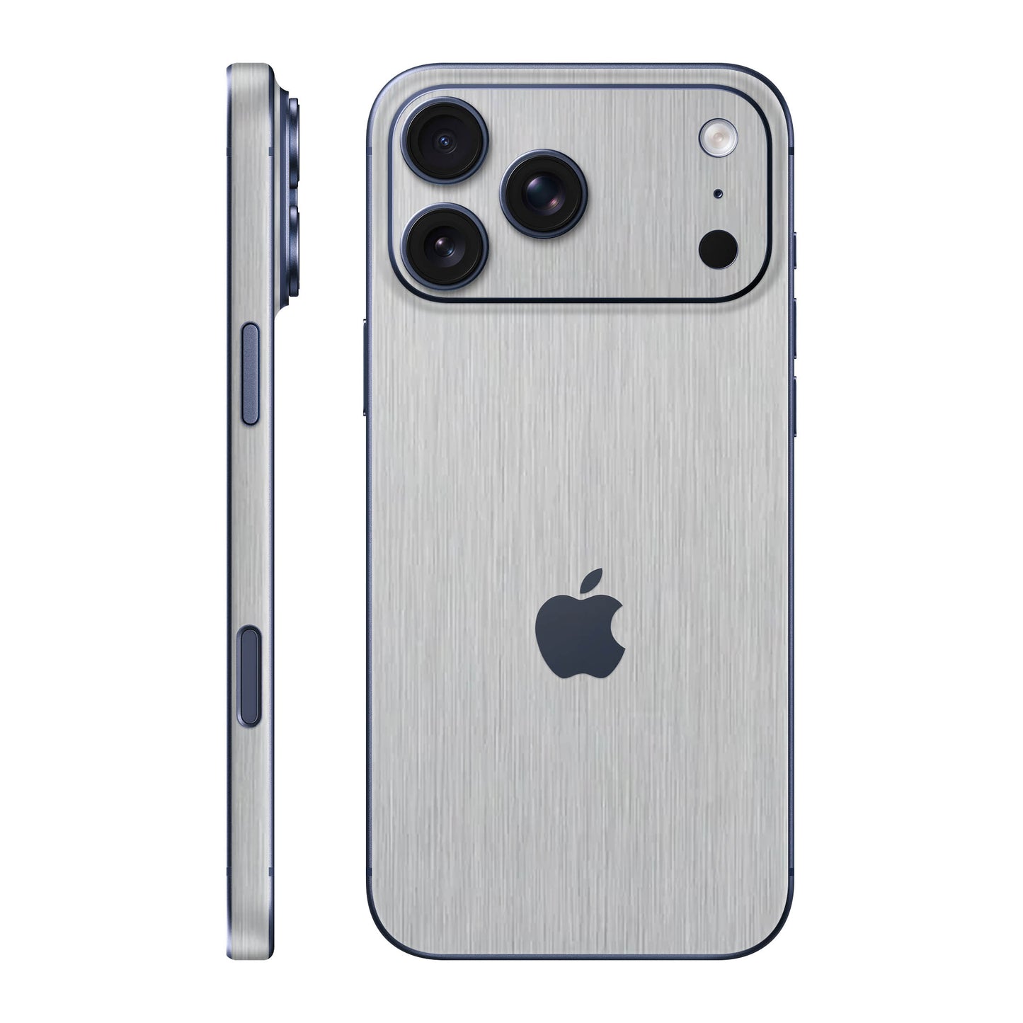 Folie de protectie iPhone 17 Pro Max, eSkins Elegans, Skin Metalic Gri