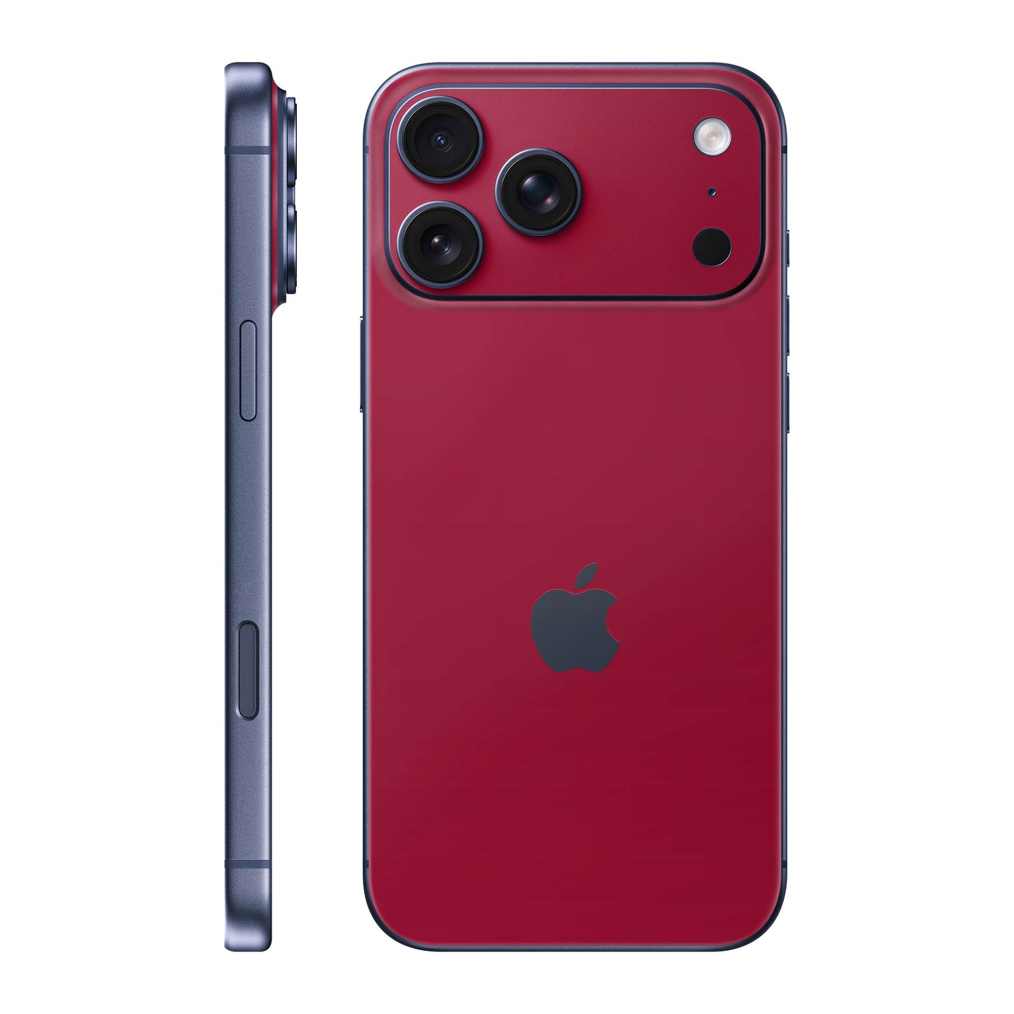 Folie de protectie iPhone 17 Pro Max, eSkins Unique, Skin Mat Rosu