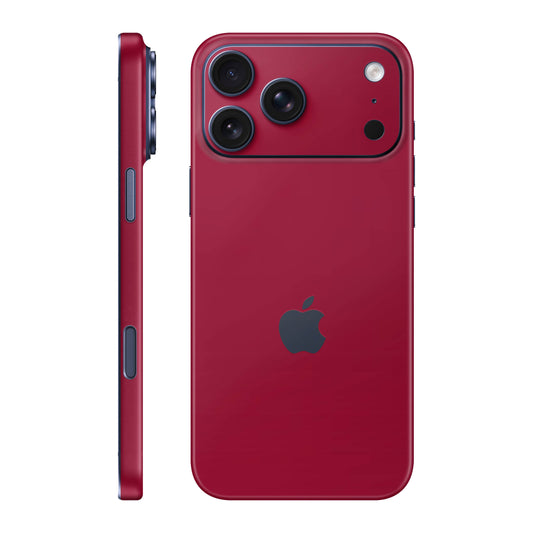 Folie de protectie iPhone 17 Pro Max, eSkins Unique, Skin Mat Rosu