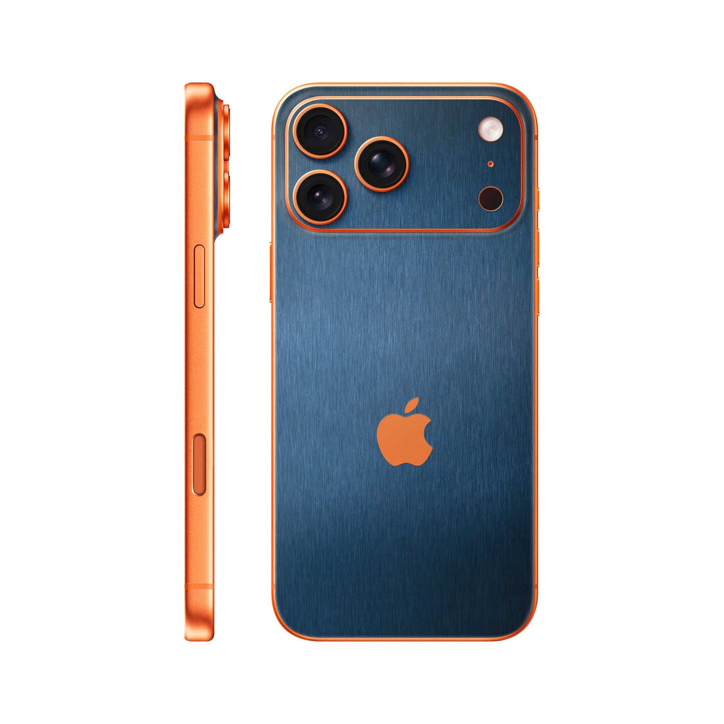 Folie de protectie iPhone 17 Pro, eSkins Elegans, Skin Metalic Albastru