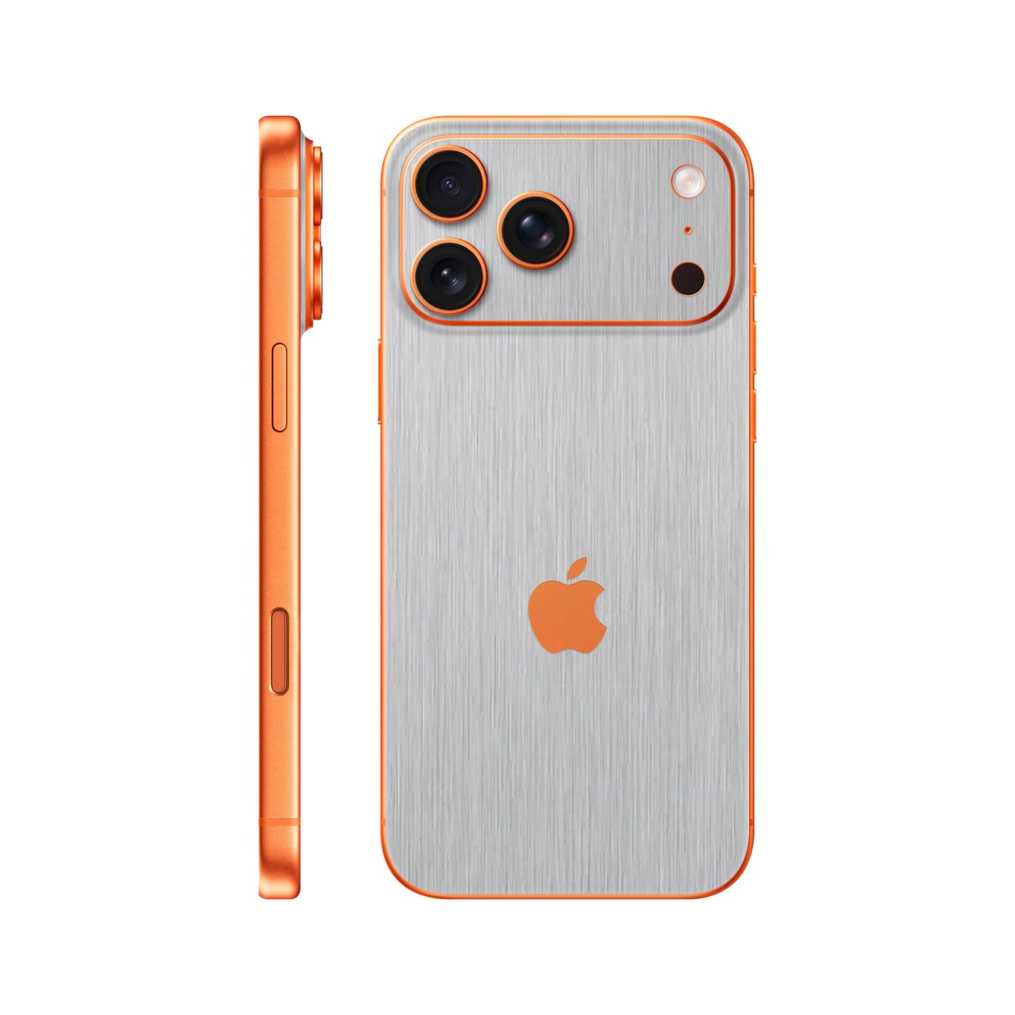 Folie de protectie iPhone 17 Pro, eSkins Elegans, Skin Metalic Gri