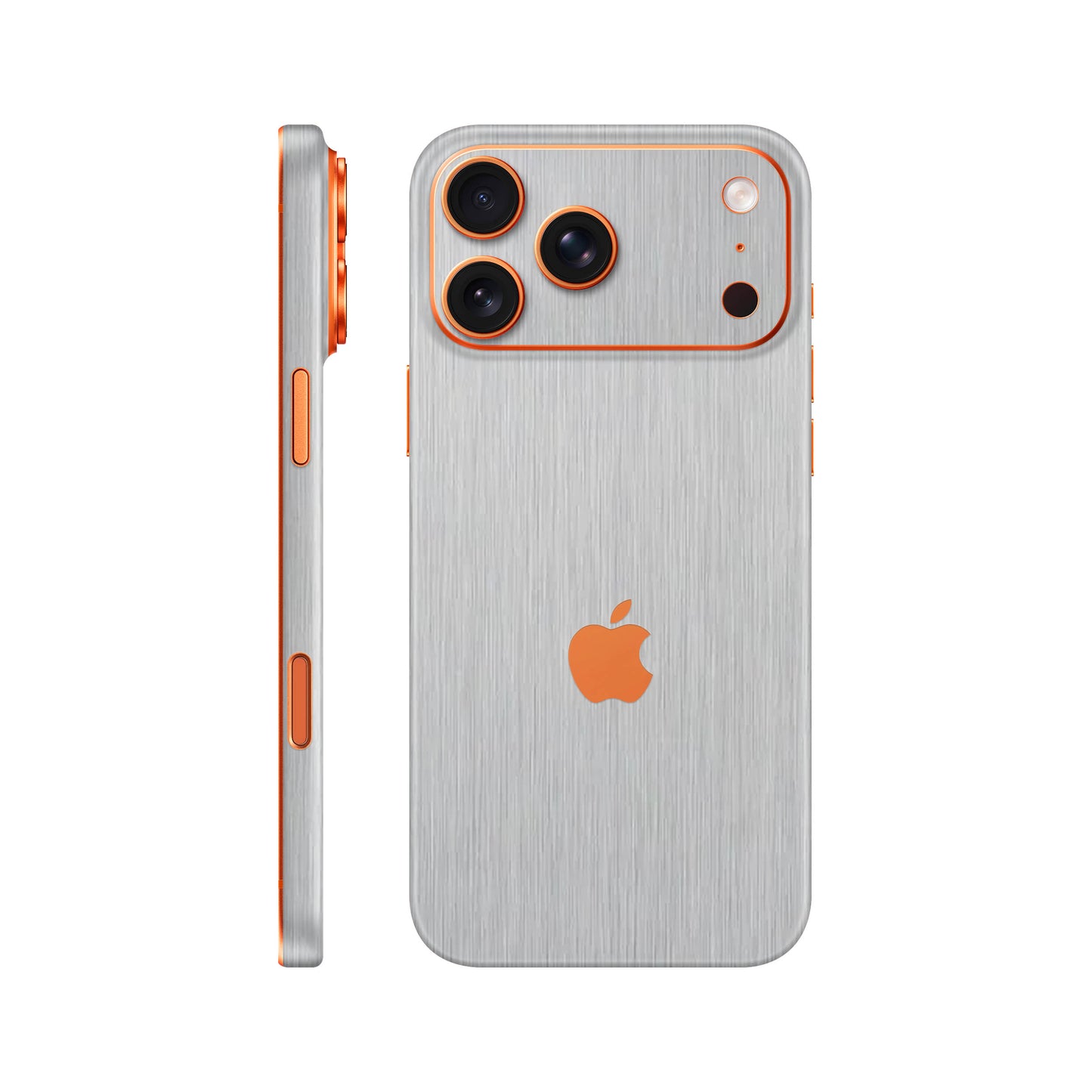 Folie de protectie iPhone 17 Pro, eSkins Elegans, Skin Metalic Gri