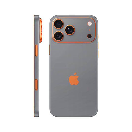 Folie de protectie iPhone 17 Pro, eSkins Unique, Skin Mat Gri