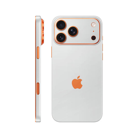 Folie de protectie iPhone 17 Pro, eSkins Unique, Skin Mat Alb