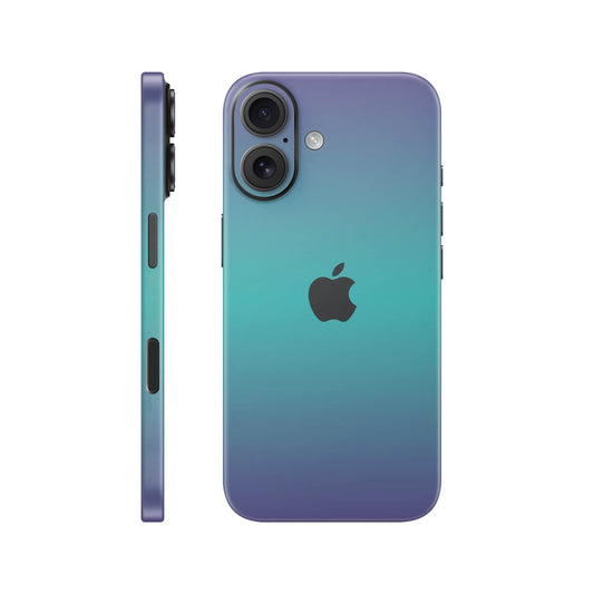 Folie de protectie iPhone 17, eSkins Unique, Skin Cameleon Turcoaz-Lavanda