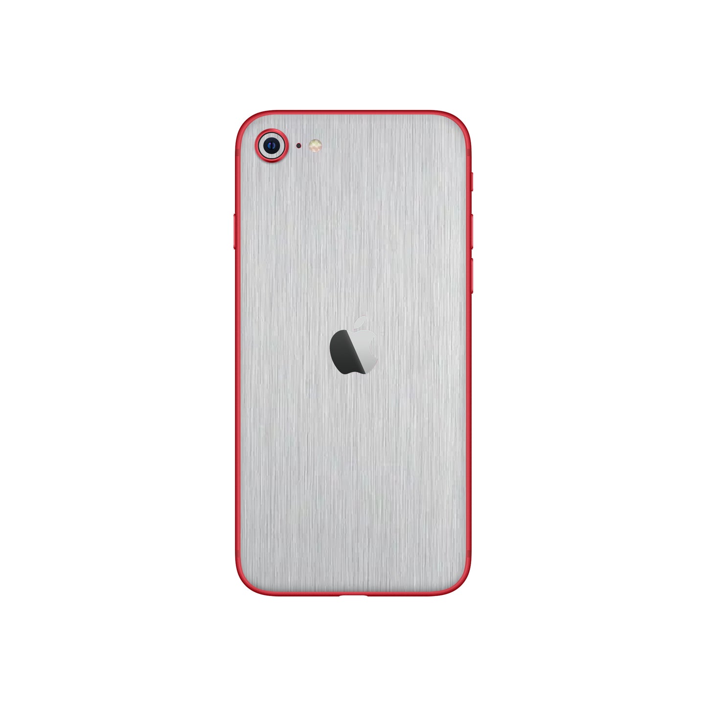 Folie de protectie iPhone 8, eSkins Elegans, Skin Metalic Gri