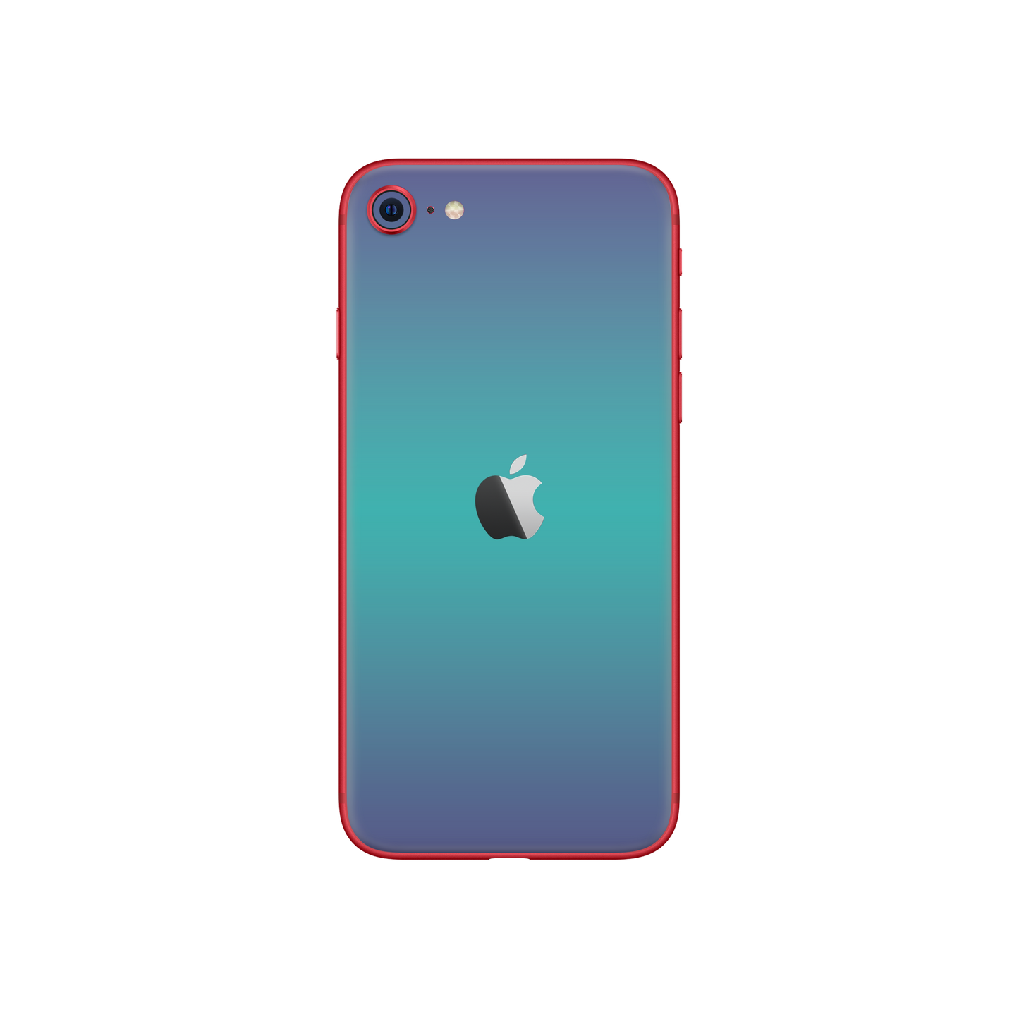 Folie de protectie iPhone 8, eSkins Unique, Skin Cameleon Turcoaz-Lavanda