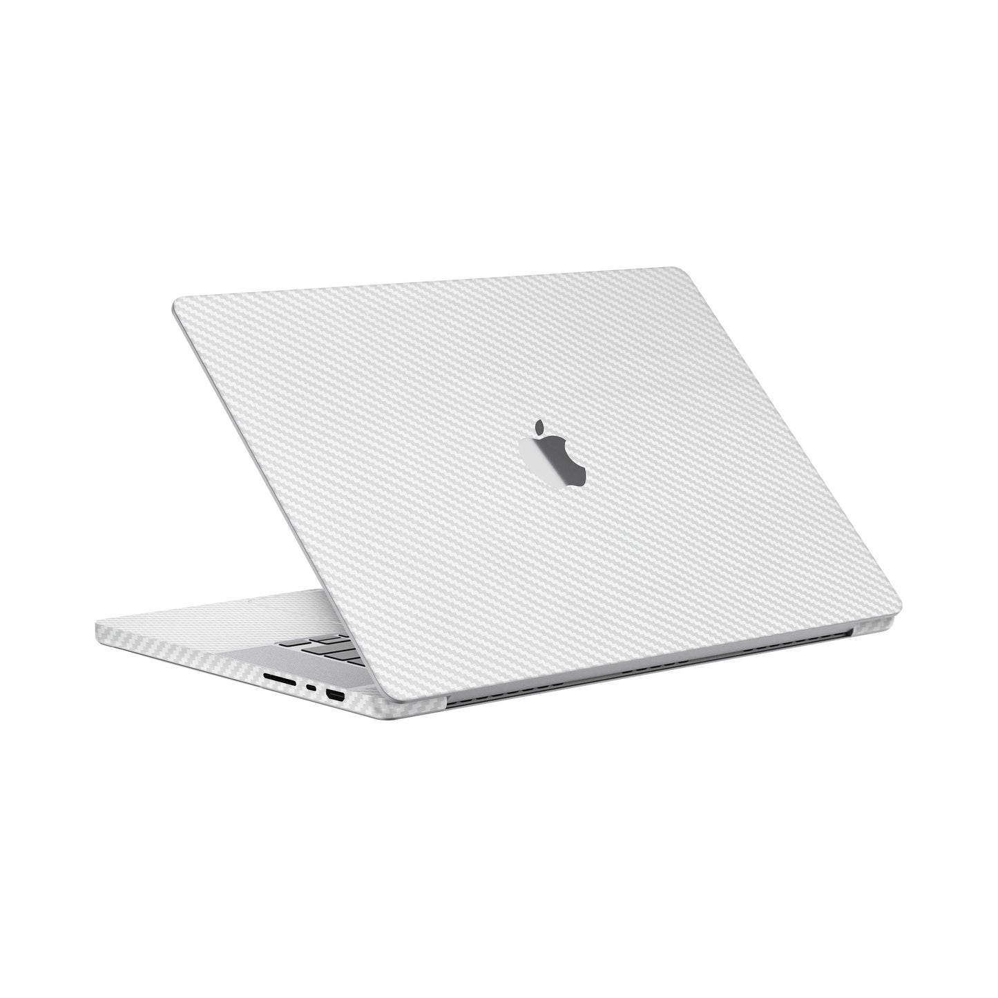 Folie de protectie MacBook Pro 16" M4 (2024), eSkins Elegans, Skin Carbon Alb