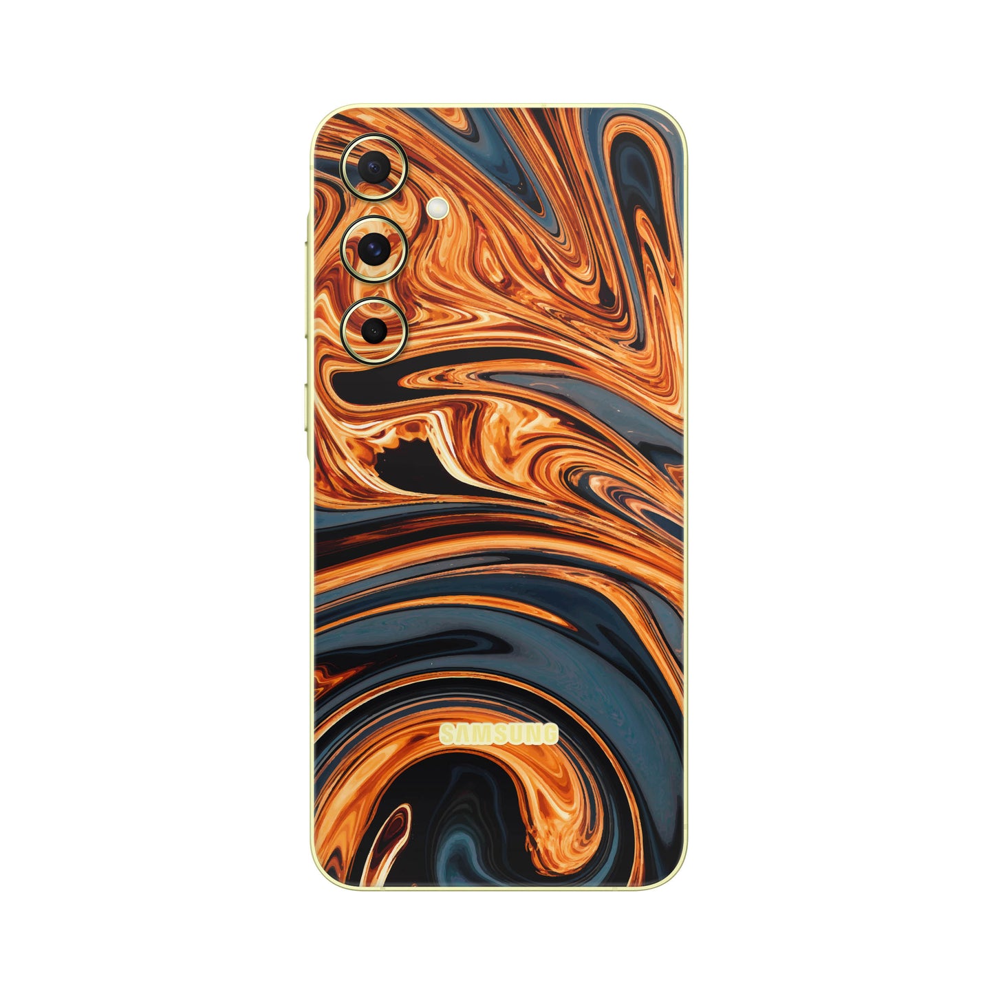 Folie de protectie Samsung Galaxy A15, eSkins Signature, Skin Amber Blaze
