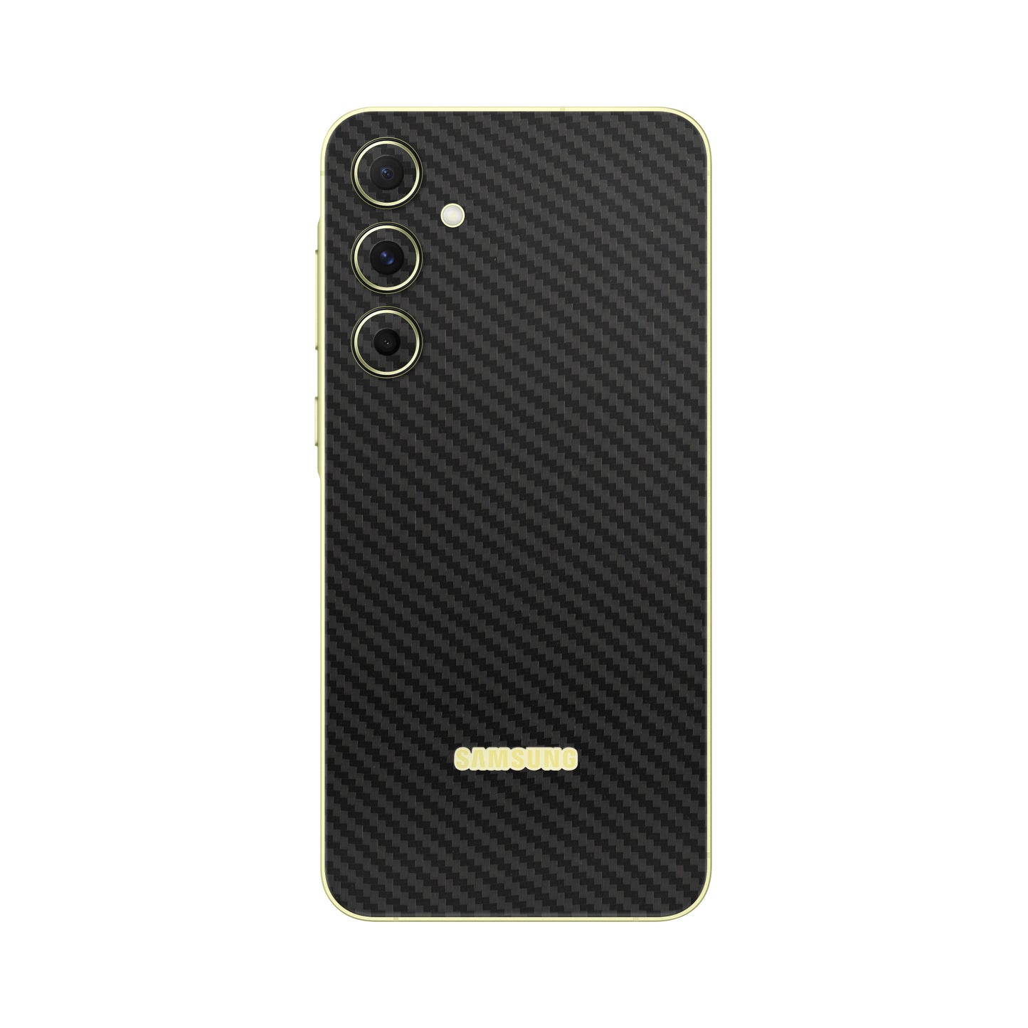 Folie de protectie Samsung Galaxy A15, eSkins Elegans, Skin Carbon Negru
