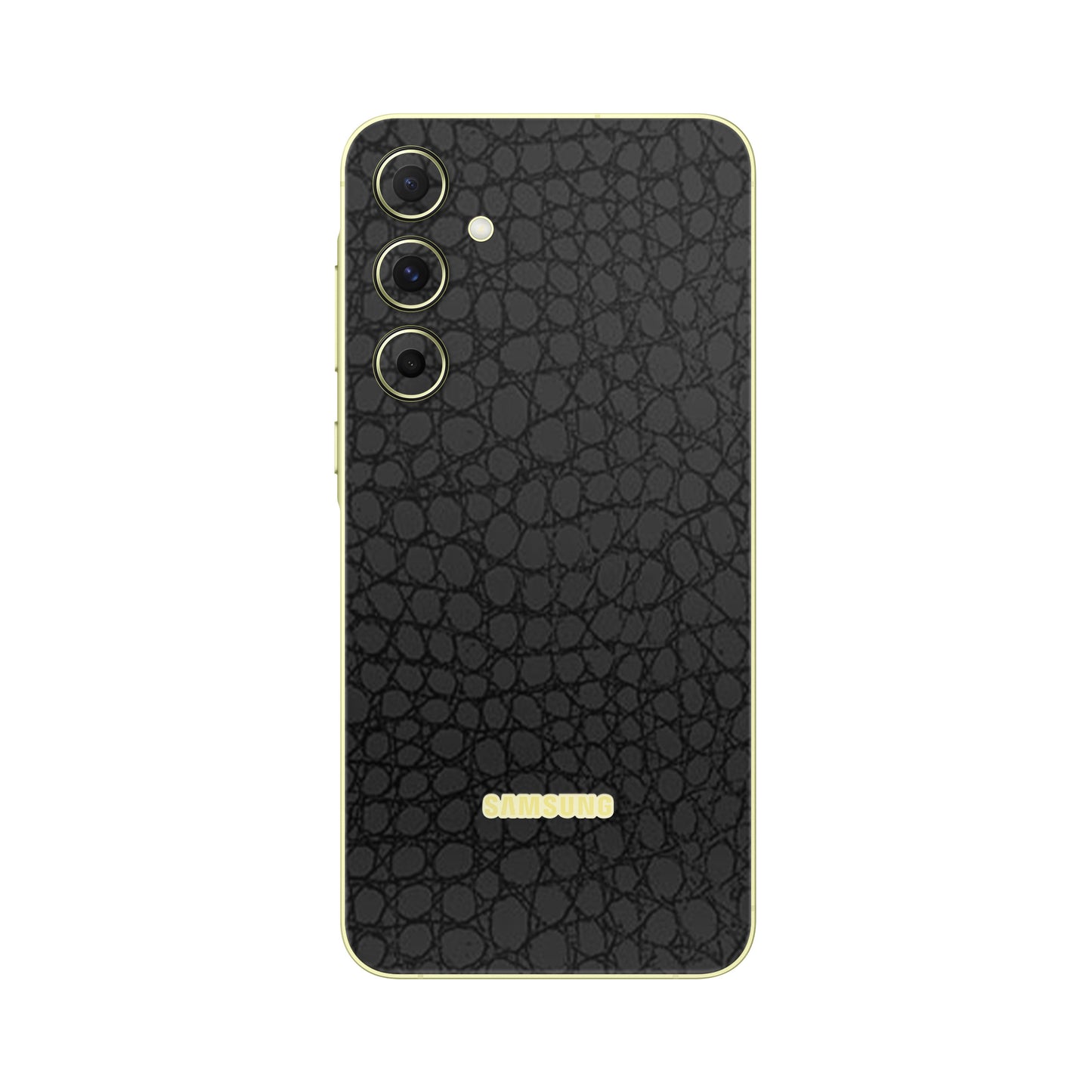 Folie de protectie Samsung Galaxy A15, eSkins Elegans, Skin Croco Negru