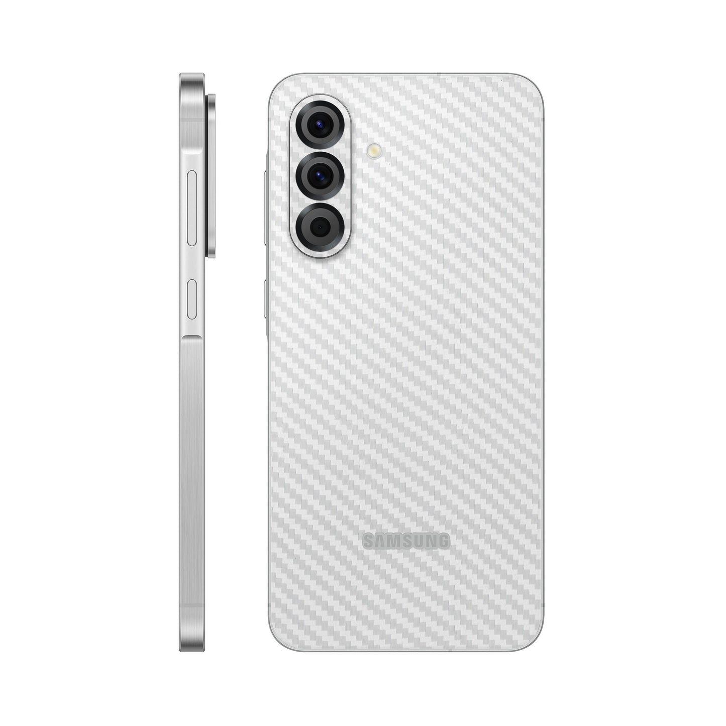 Folie de protectie Samsung Galaxy A26, eSkins Elegans, Skin Carbon Alb