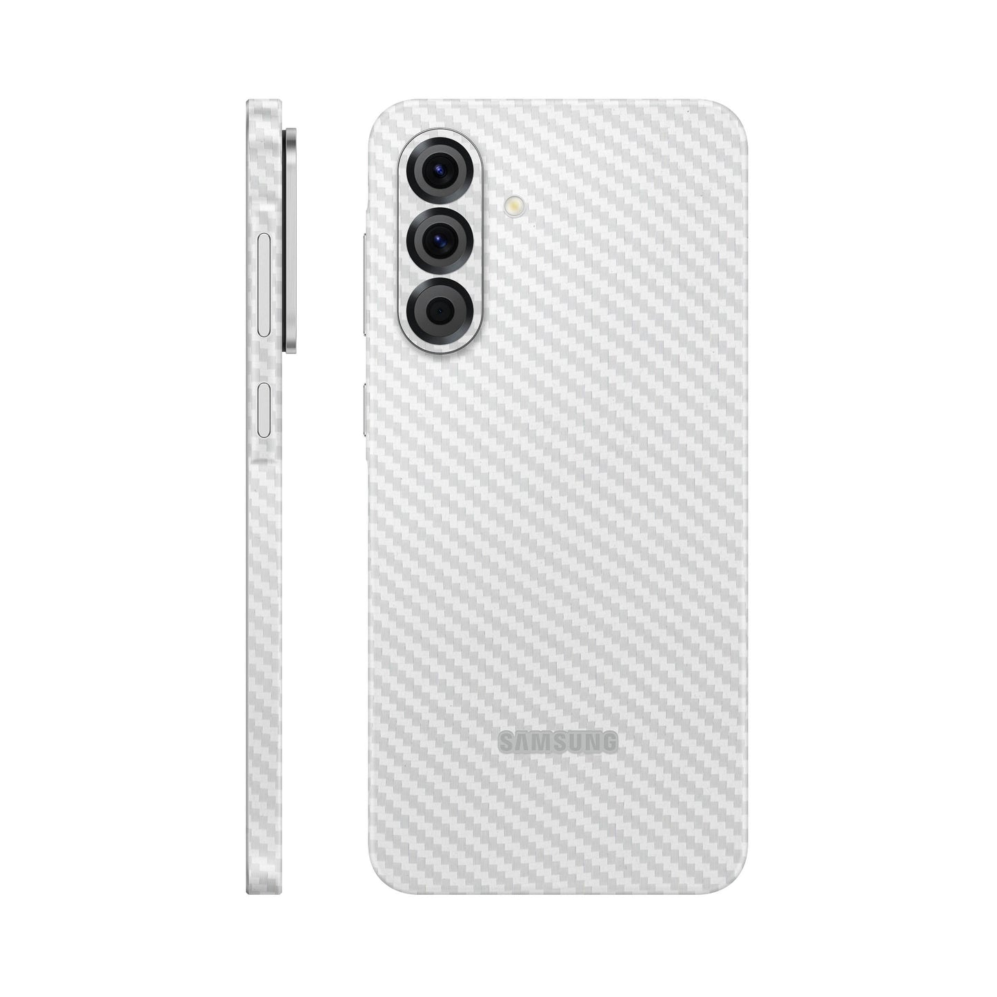 Folie de protectie Samsung Galaxy A26, eSkins Elegans, Skin Carbon Alb