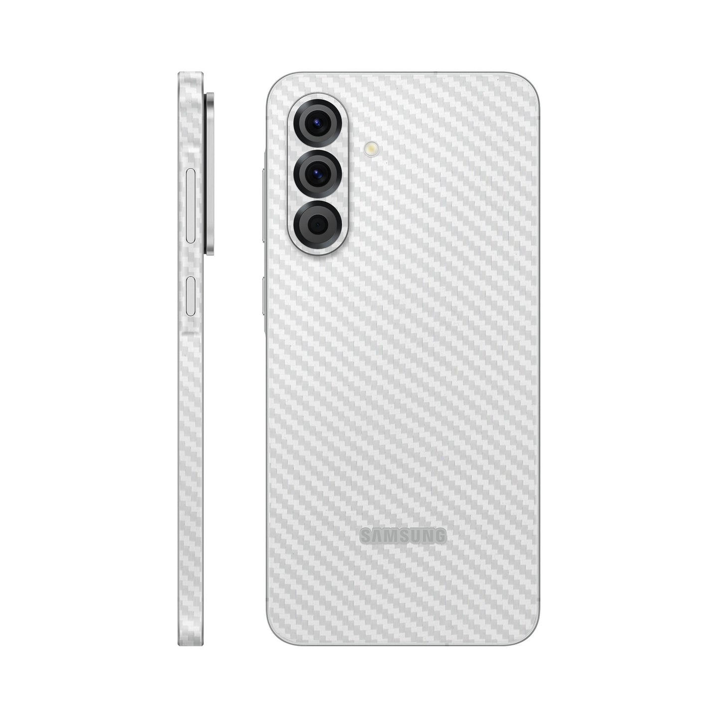 Folie de protectie Samsung Galaxy A26, eSkins Elegans, Skin Carbon Alb