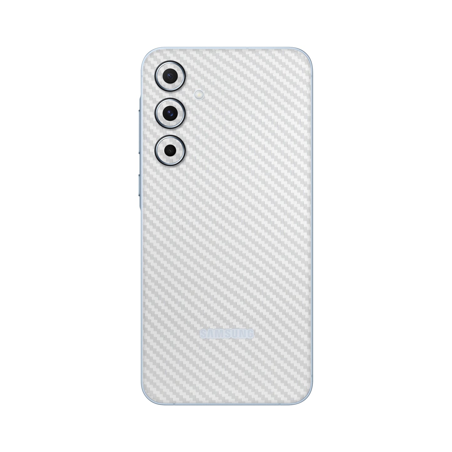 Folie de protectie Samsung Galaxy A35, eSkins Elegans, Skin Carbon Alb