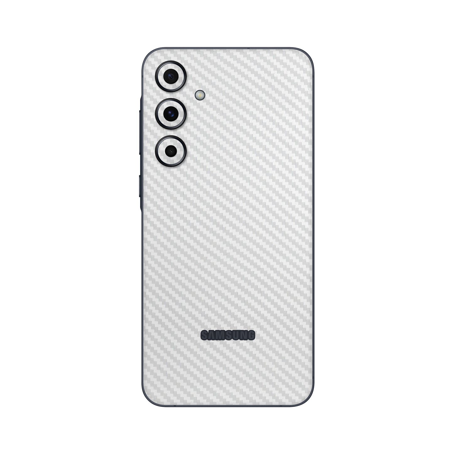 Folie de protectie Samsung Galaxy A55, eSkins Elegans, Skin Carbon Alb