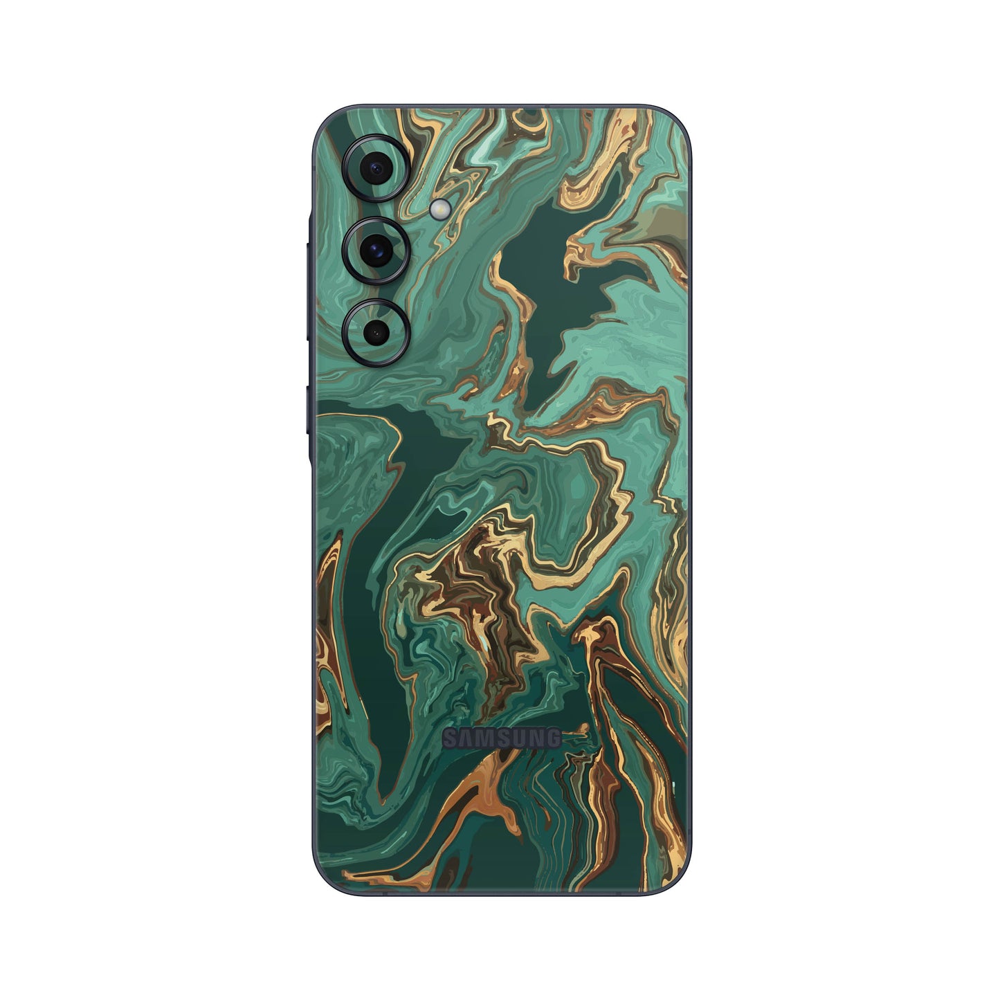 Folie de protectie Samsung Galaxy A55, eSkins Signature, Skin Emerald Flow