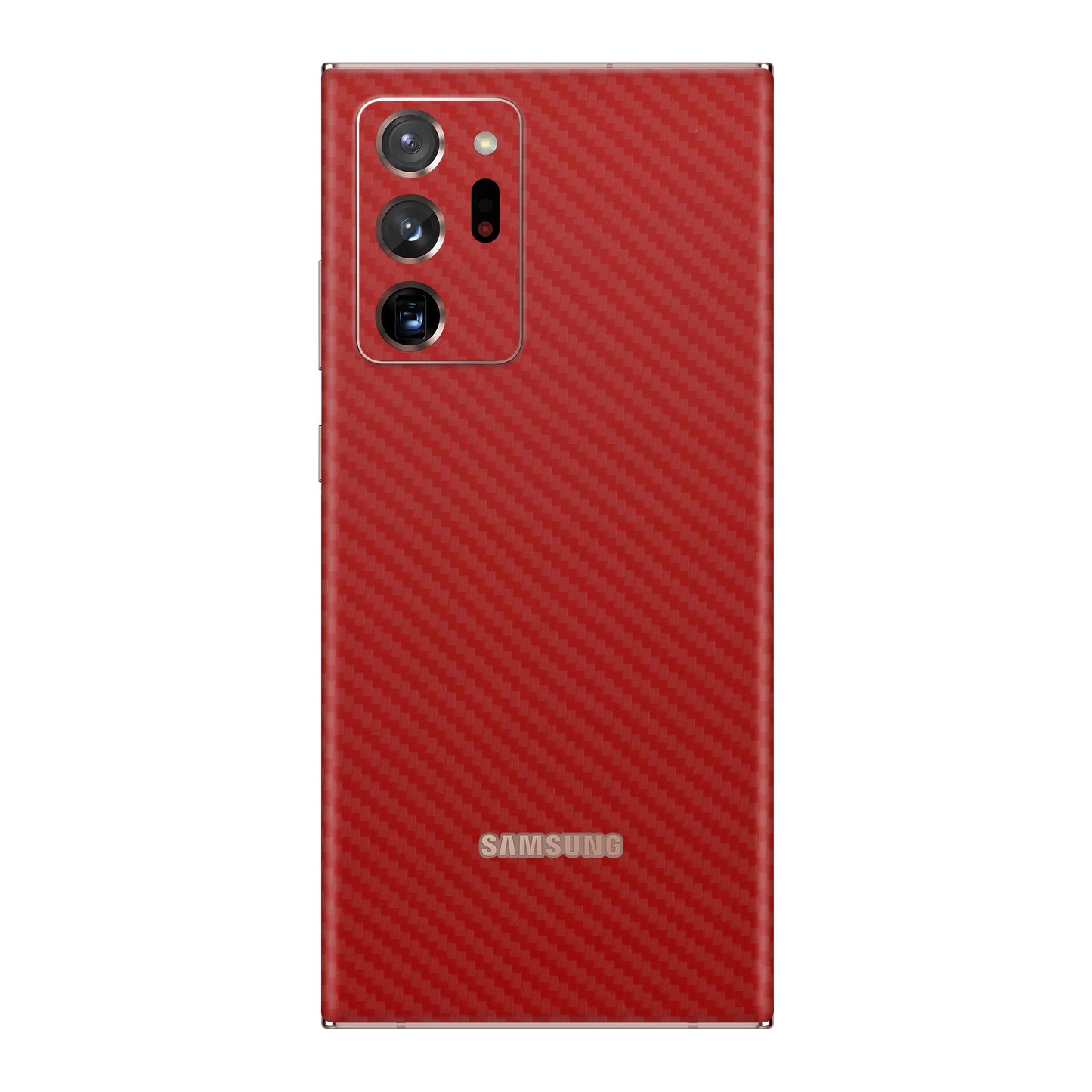 Folie de protectie Samsung Galaxy Note 20 Ultra, eSkins Elegans, Skin Carbon Rosu
