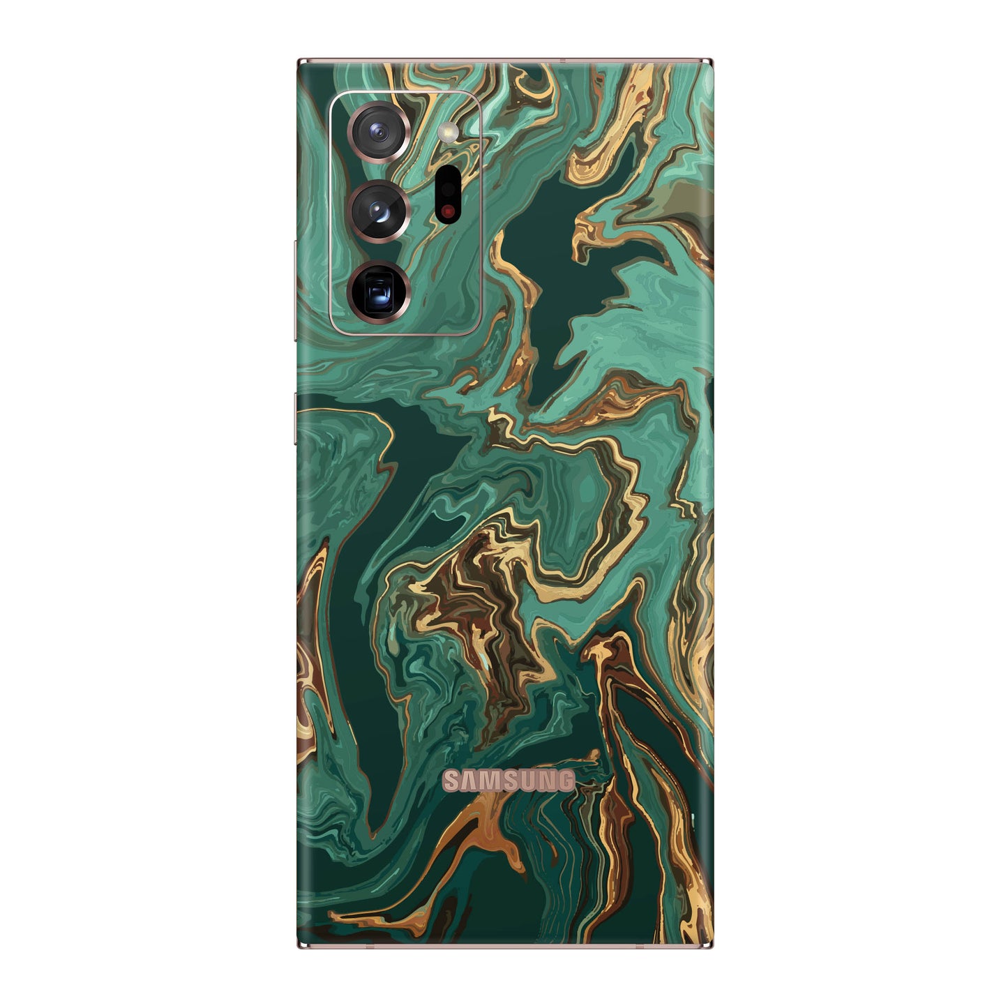 Folie de protectie Samsung Galaxy Note 20 Ultra, eSkins Signature, Skin Emerald Flow
