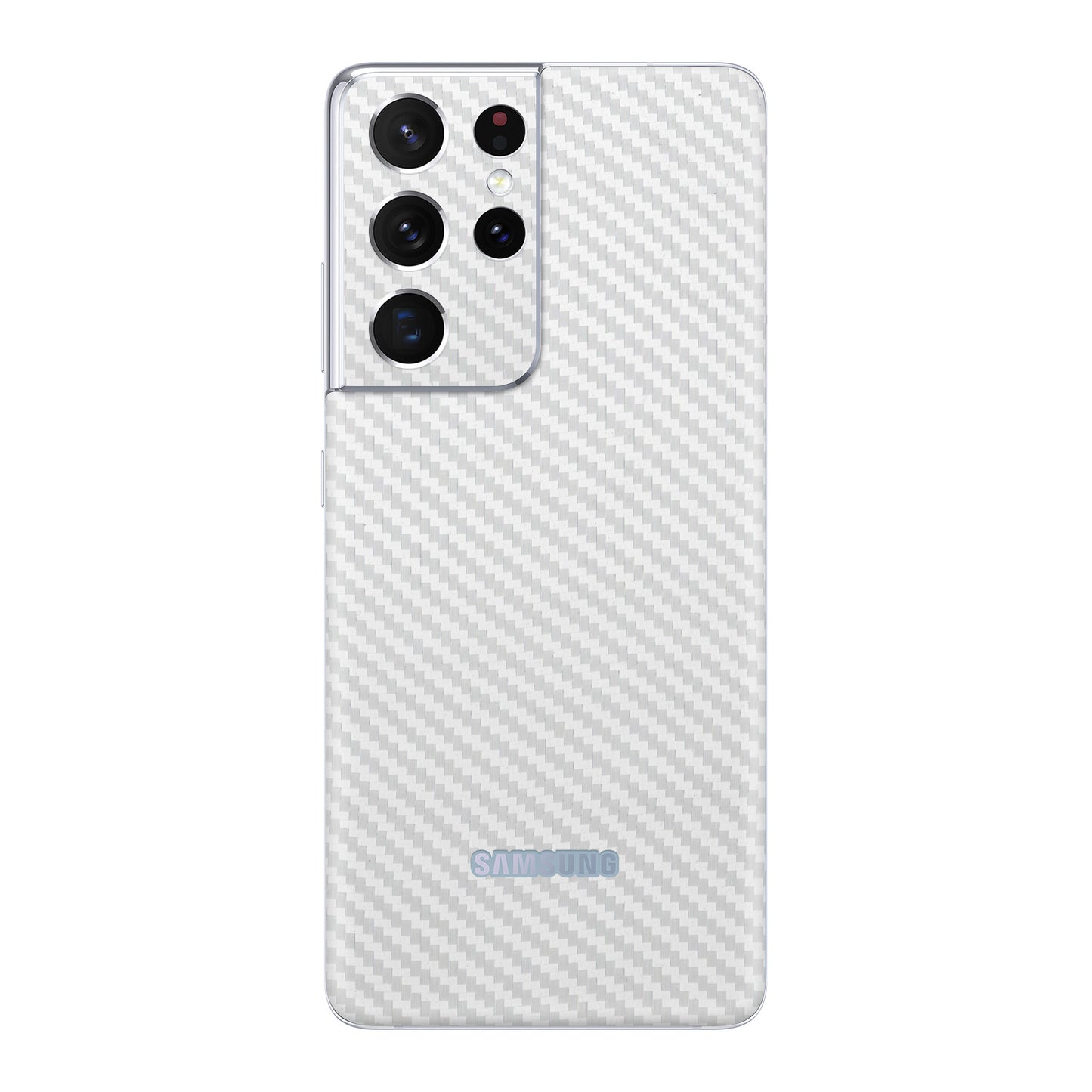 Skin Samsung Galaxy S21 Ultra, Carbon 3D White