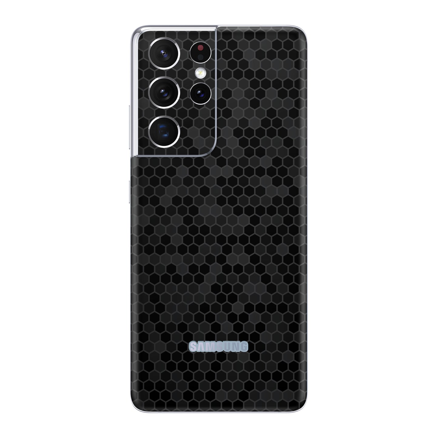 Folie de protectie Samsung Galaxy S21 Ultra, eSkins Elegans, Skin Honeycomb Negru