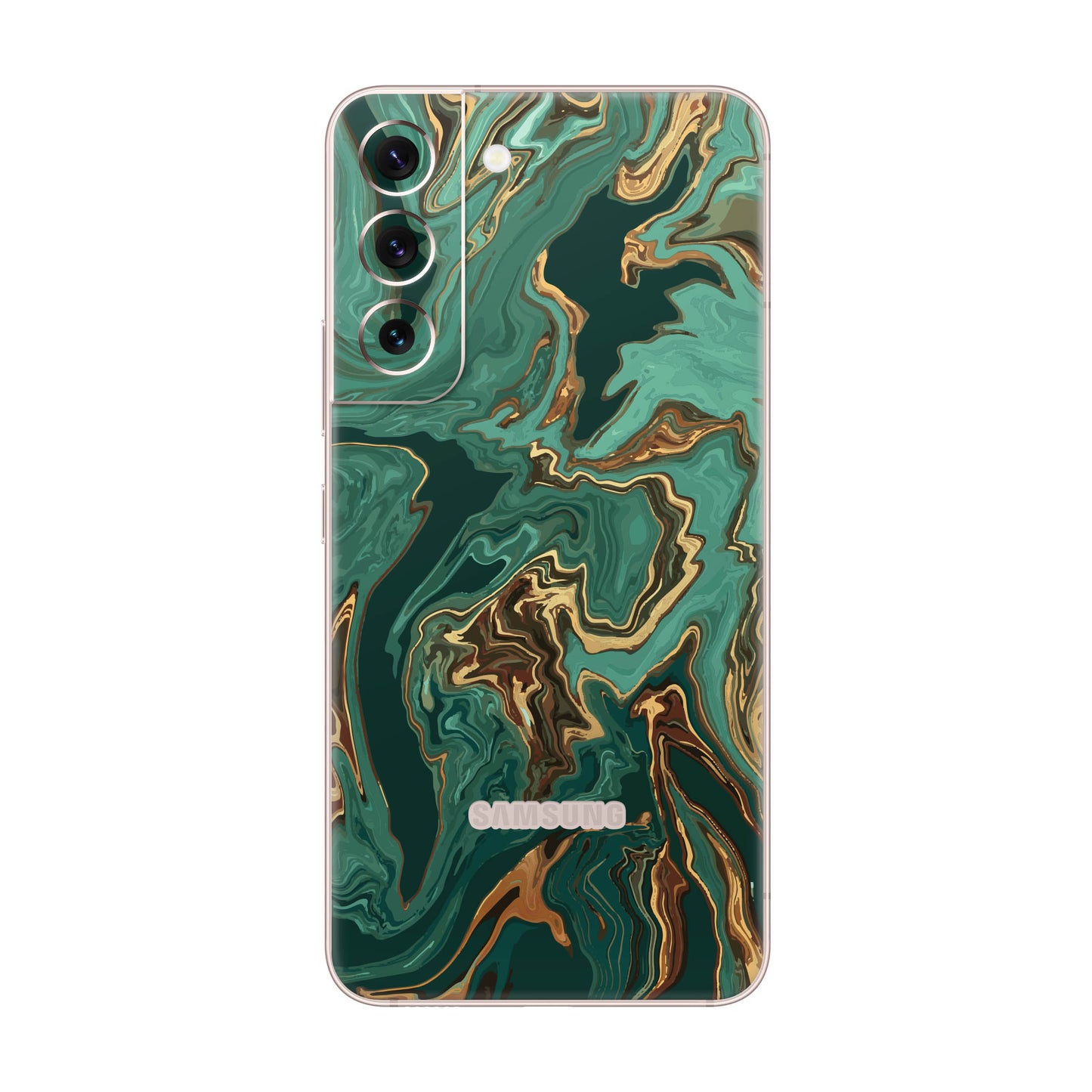 Folie de protectie Samsung Galaxy S22 Plus, eSkins Signature, Skin Emerald Flow