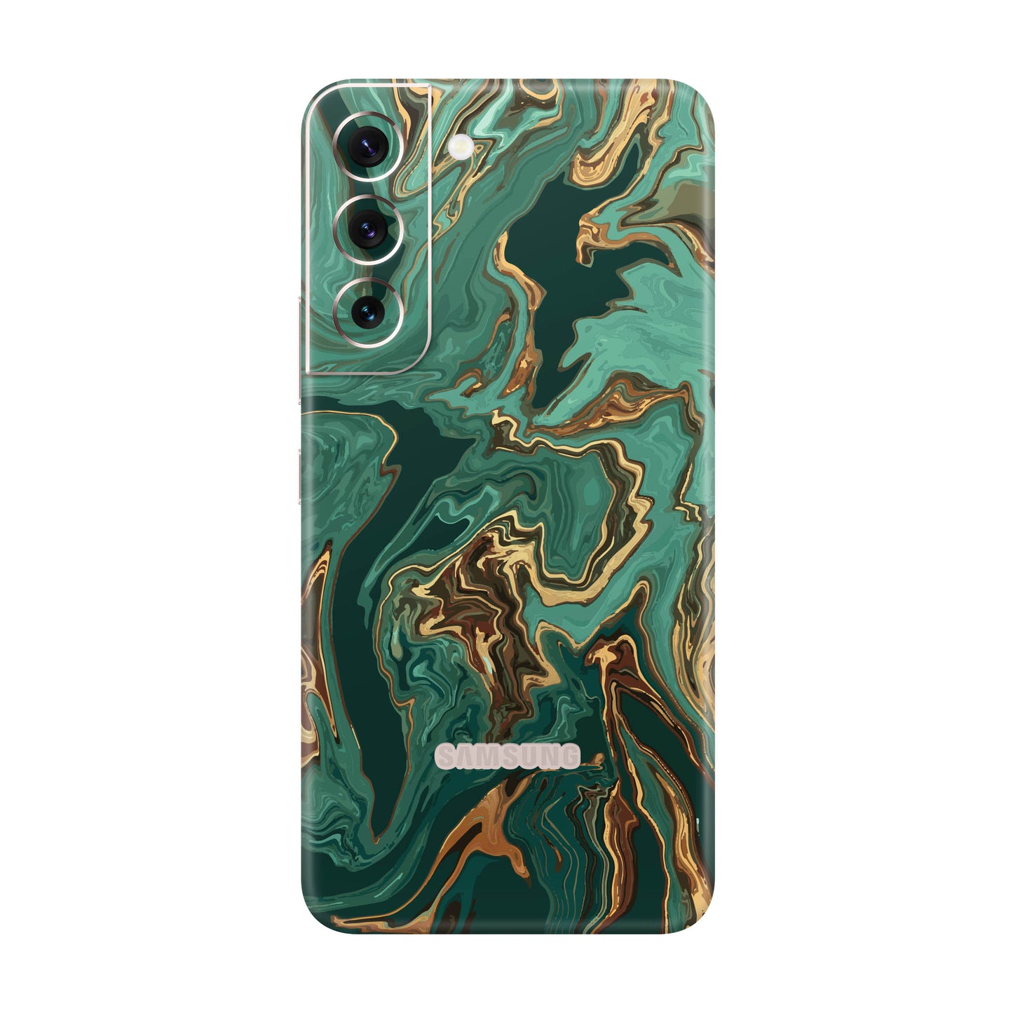 Folie de protectie Samsung Galaxy S22 Plus, eSkins Signature, Skin Emerald Flow