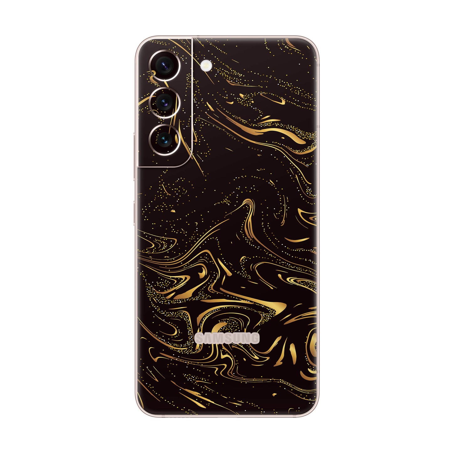 Folie de protectie Samsung Galaxy S22 Plus, eSkins Signature, Golden Noir