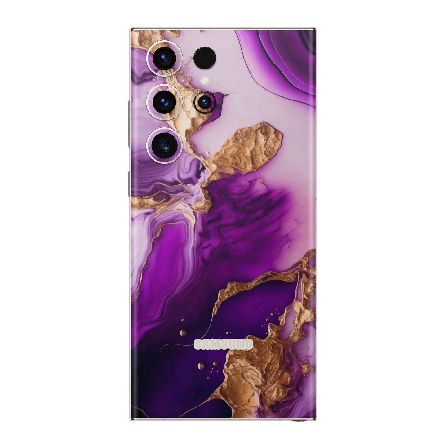 Folie de protectie Samsung Galaxy S22 Ultra, eSkins Signature, Skin Amethyst Dream