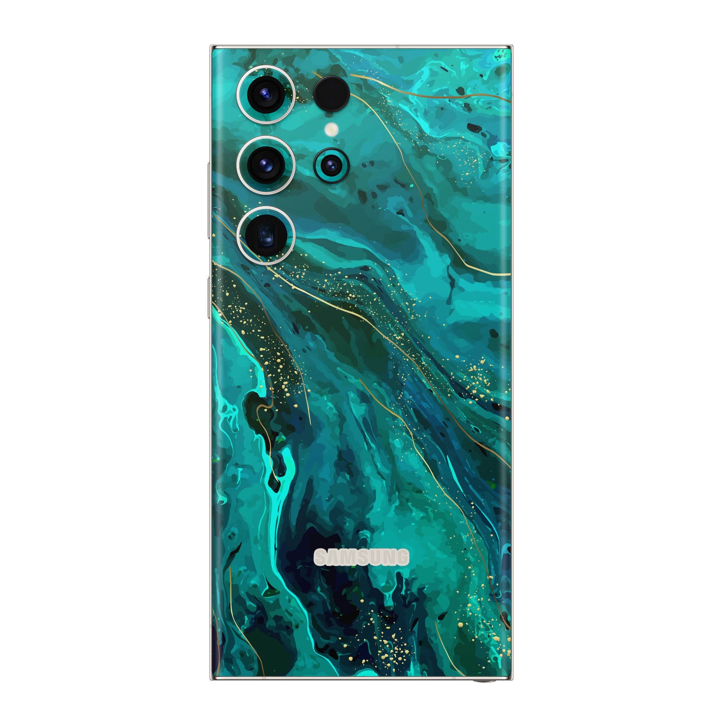 Folie de protectie Samsung Galaxy S22 Ultra, eSkins Signature, Skin Celestial Lagoon
