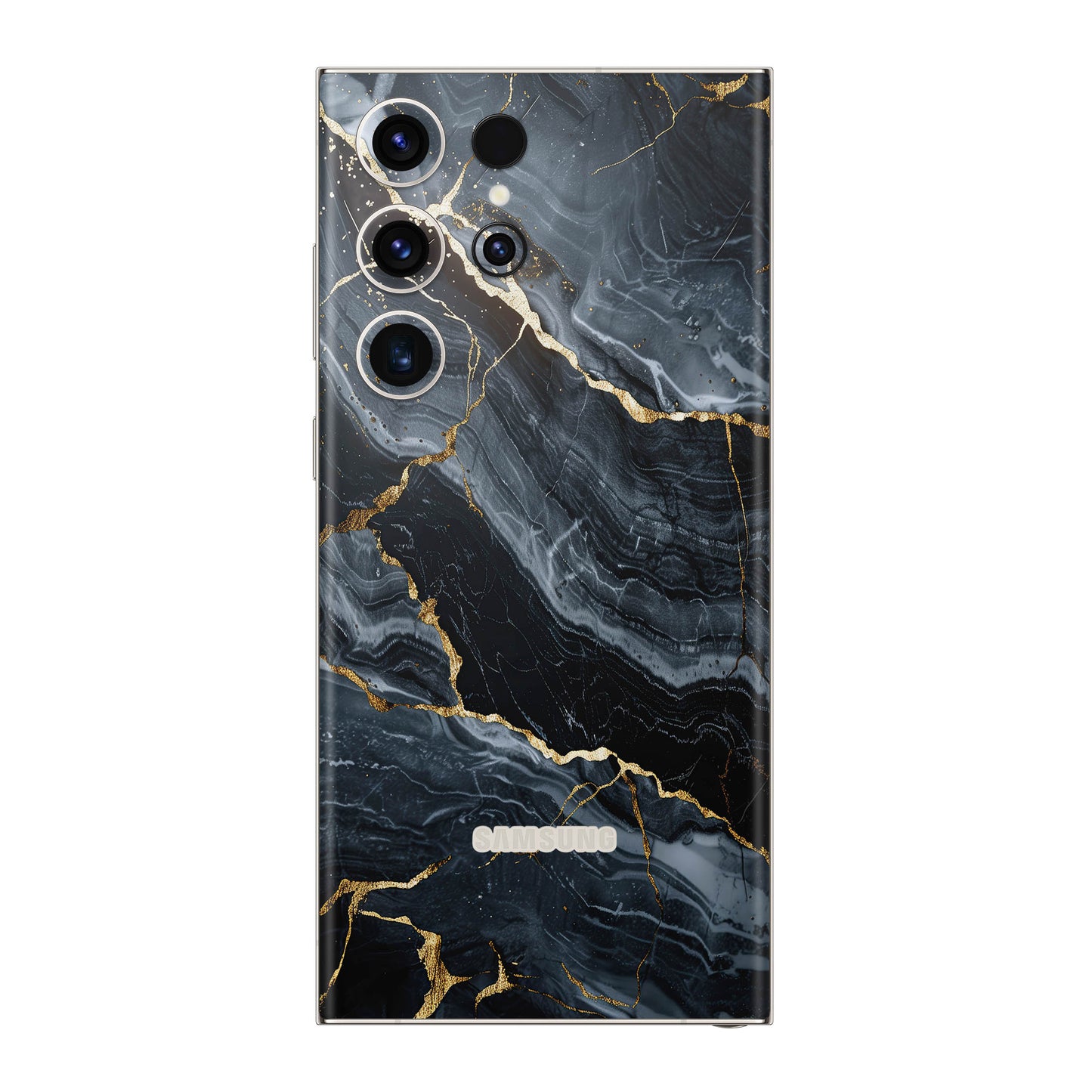 Folie de protectie Samsung Galaxy S22 Ultra, eSkins Signature, Skin Gilded Abyss