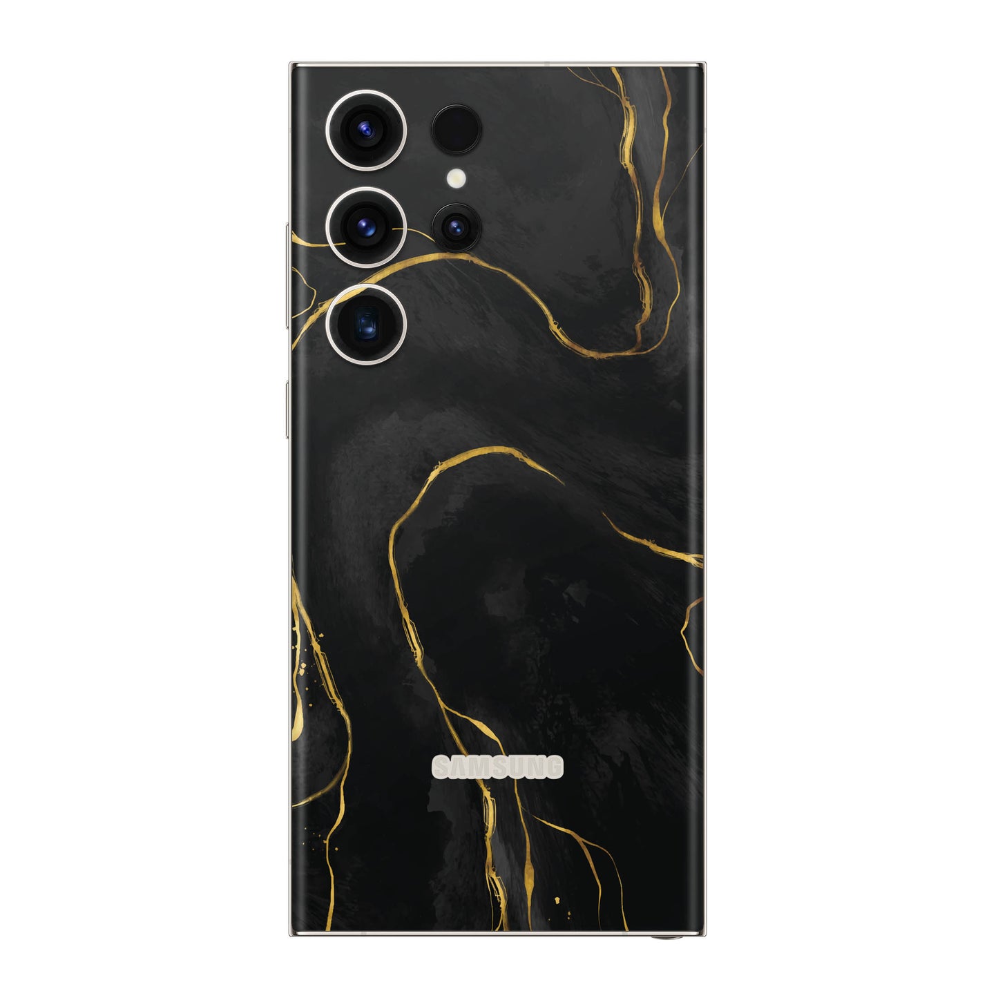 Folie de protectie Samsung Galaxy S22 Ultra, eSkins Signature, Skin Golden Onyx