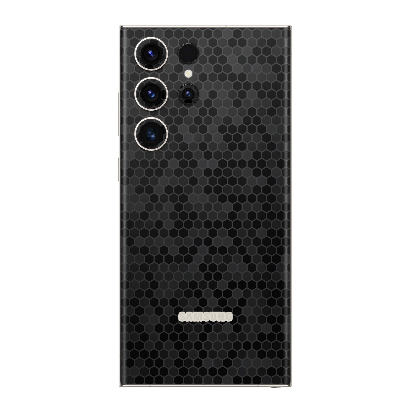 Folie de protectie Samsung Galaxy S22 Ultra, eSkins Elegans, Skin Honeycomb Negru