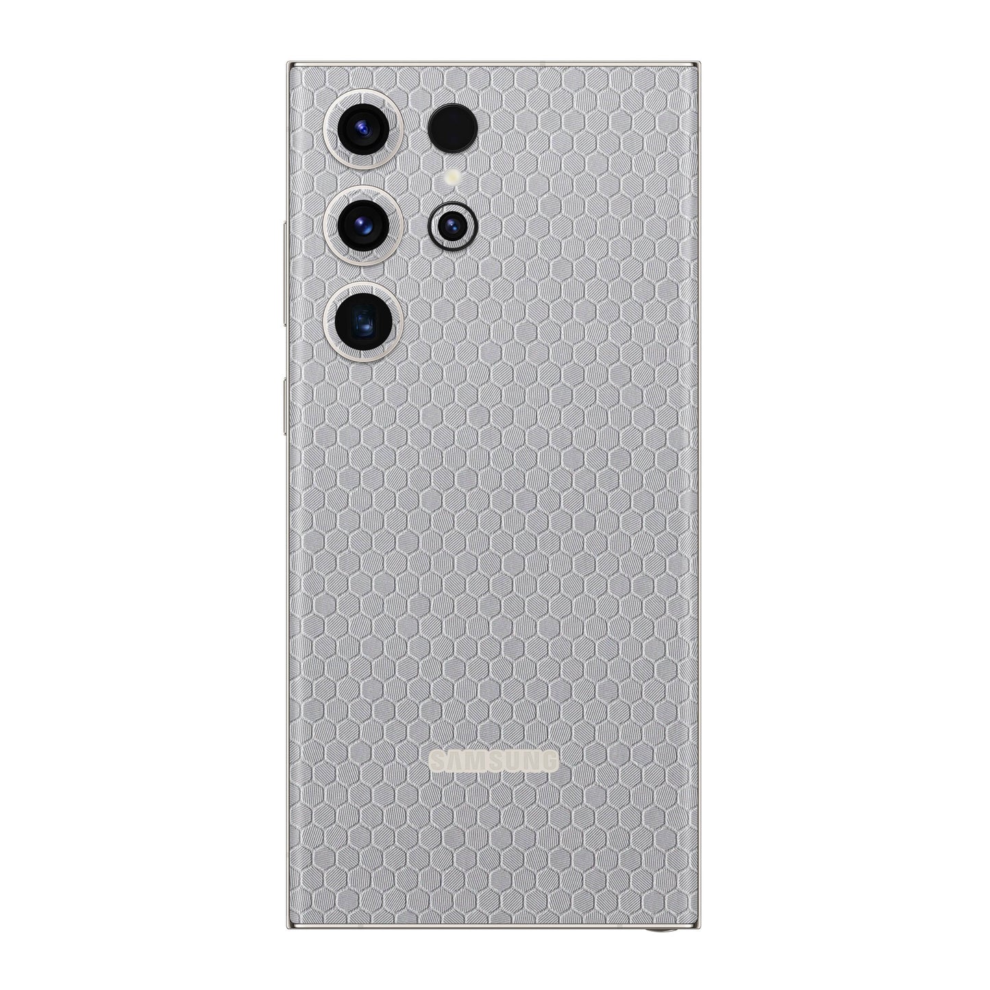 Folie de protectie Samsung Galaxy S22 Ultra, eSkins Elegans, Skin Honeycomb Gri
