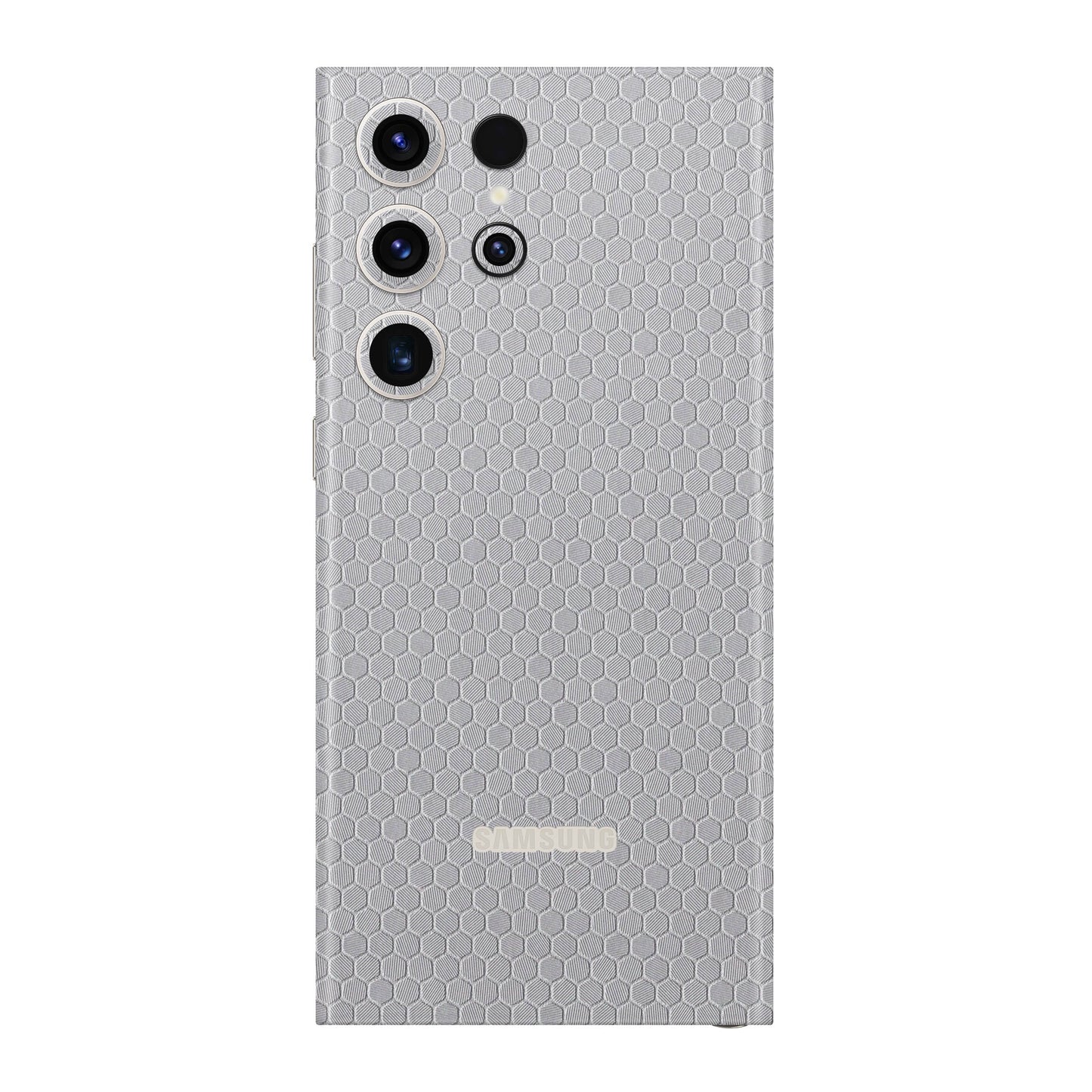 Folie de protectie Samsung Galaxy S22 Ultra, eSkins Elegans, Skin Honeycomb Gri