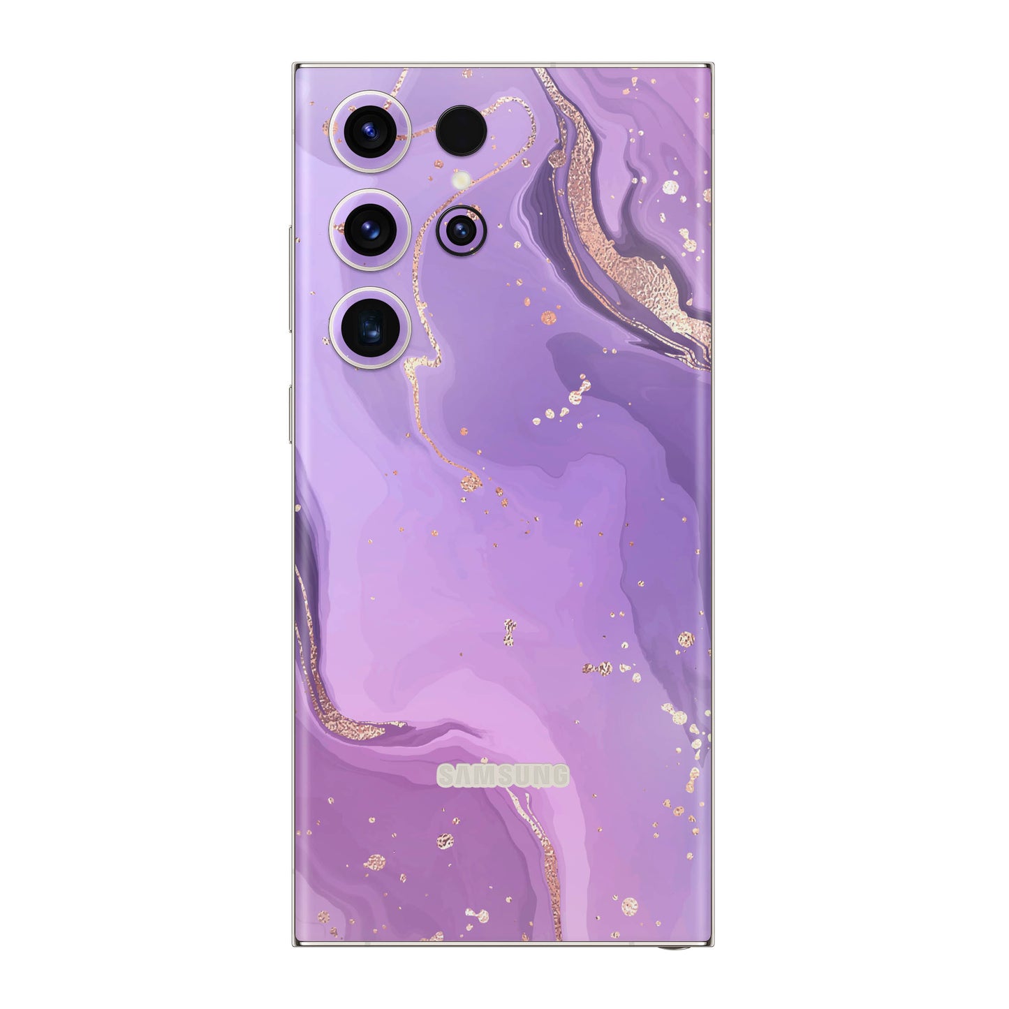 Folie de protectie Samsung Galaxy S22 Ultra, eSkins Signature, Skin Lavender Swirl