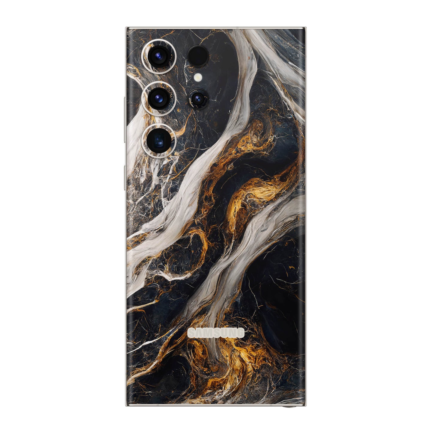 Folie de protectie Samsung Galaxy S22 Ultra, eSkins Signature, Skin Luxe Nebula