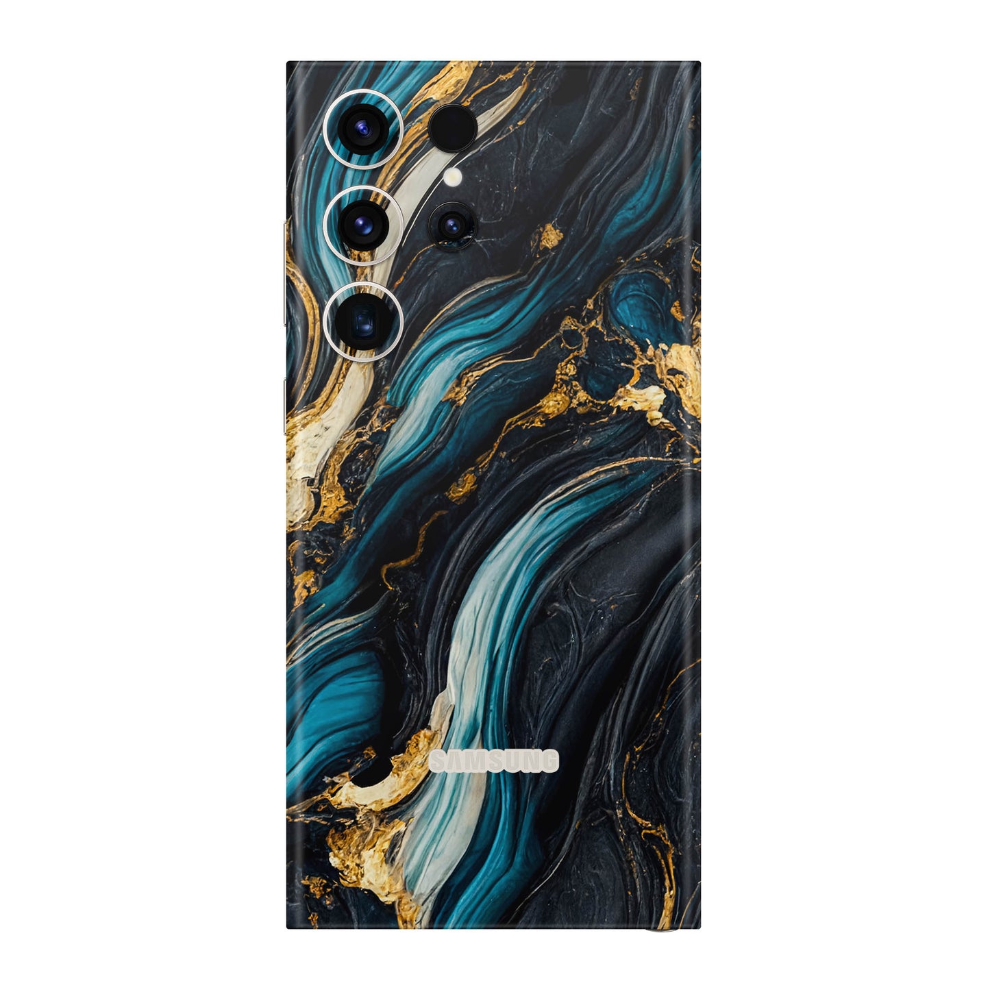 Folie de protectie Samsung Galaxy S22 Ultra, eSkins Signature, Mystic Ocean